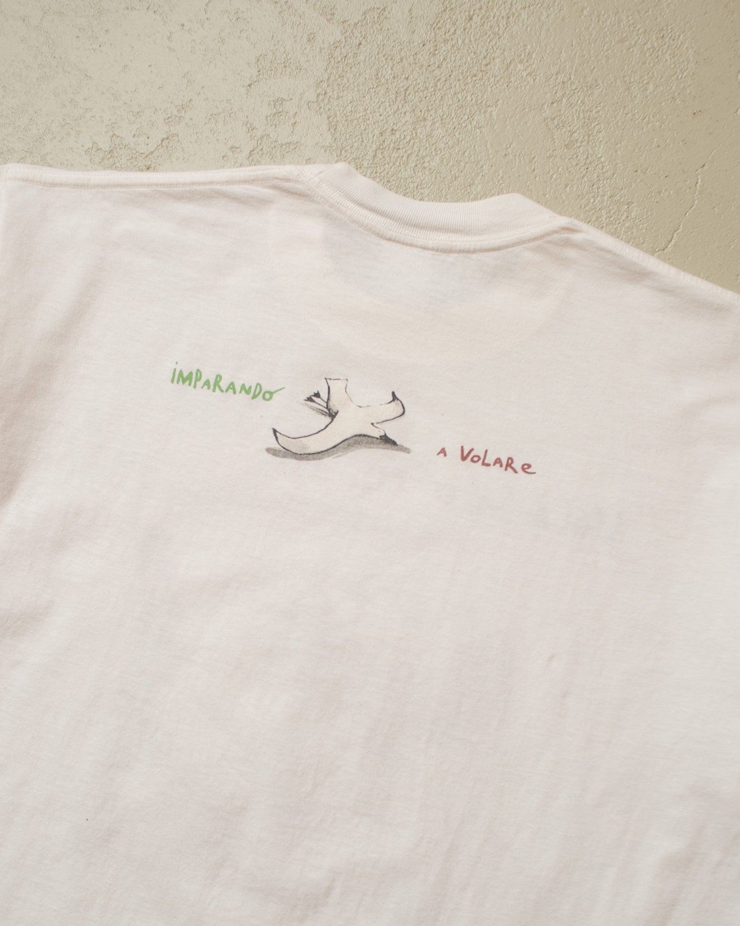 1990s Vola Solo Chi Osa Farlo Book T-shirt white - L