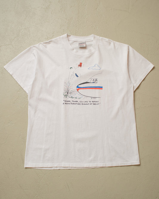 1990s Job Lot Promo T-shirt white - XL
