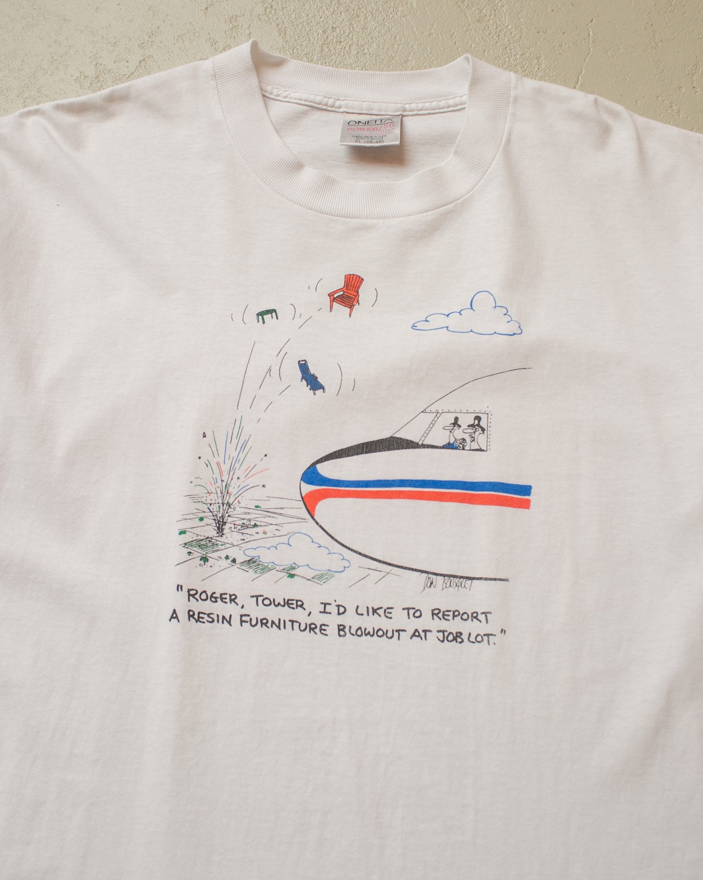 1990s Job Lot Promo T-shirt white - XL