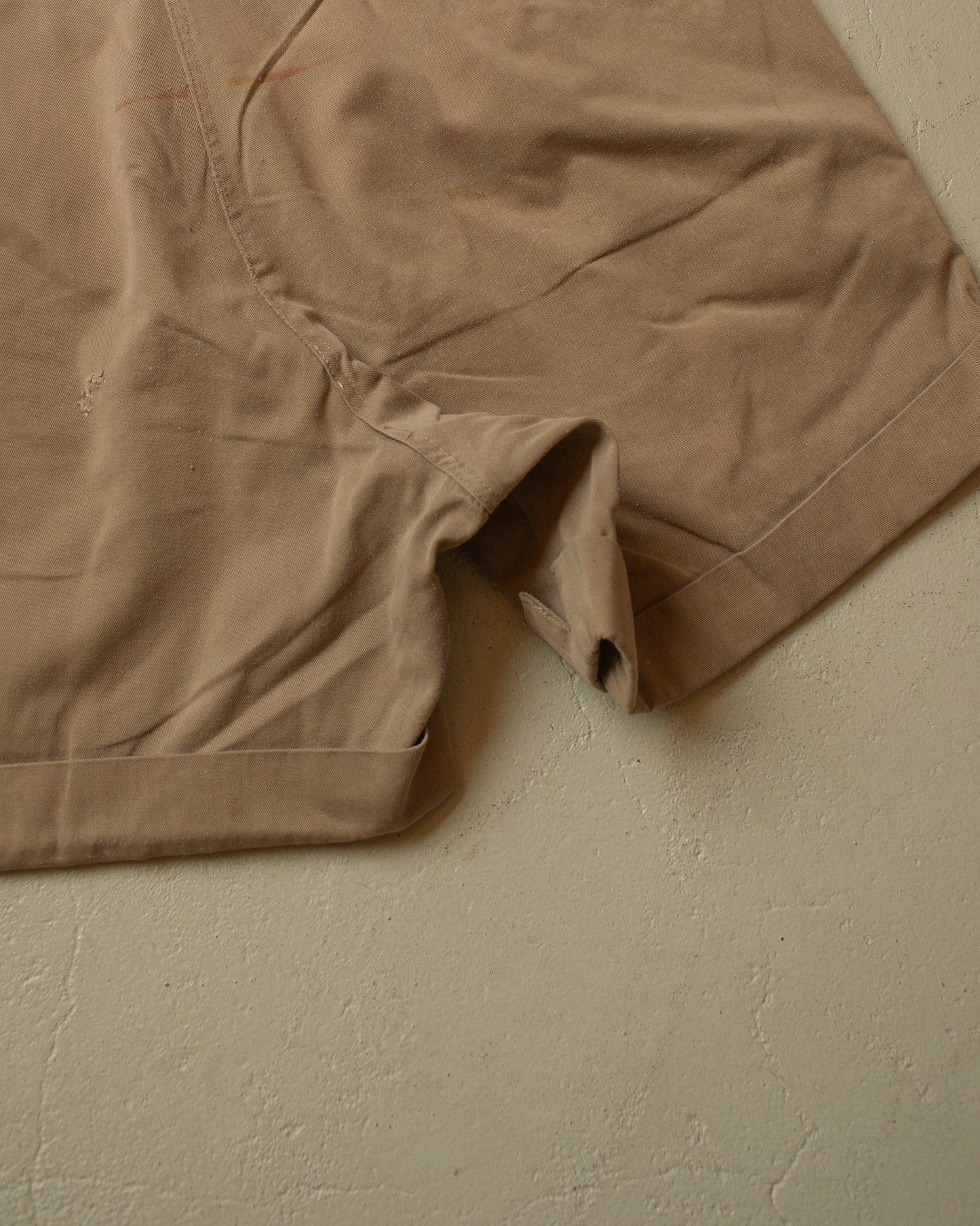 1950s/60s distressed Cotton Shorts beige - W32