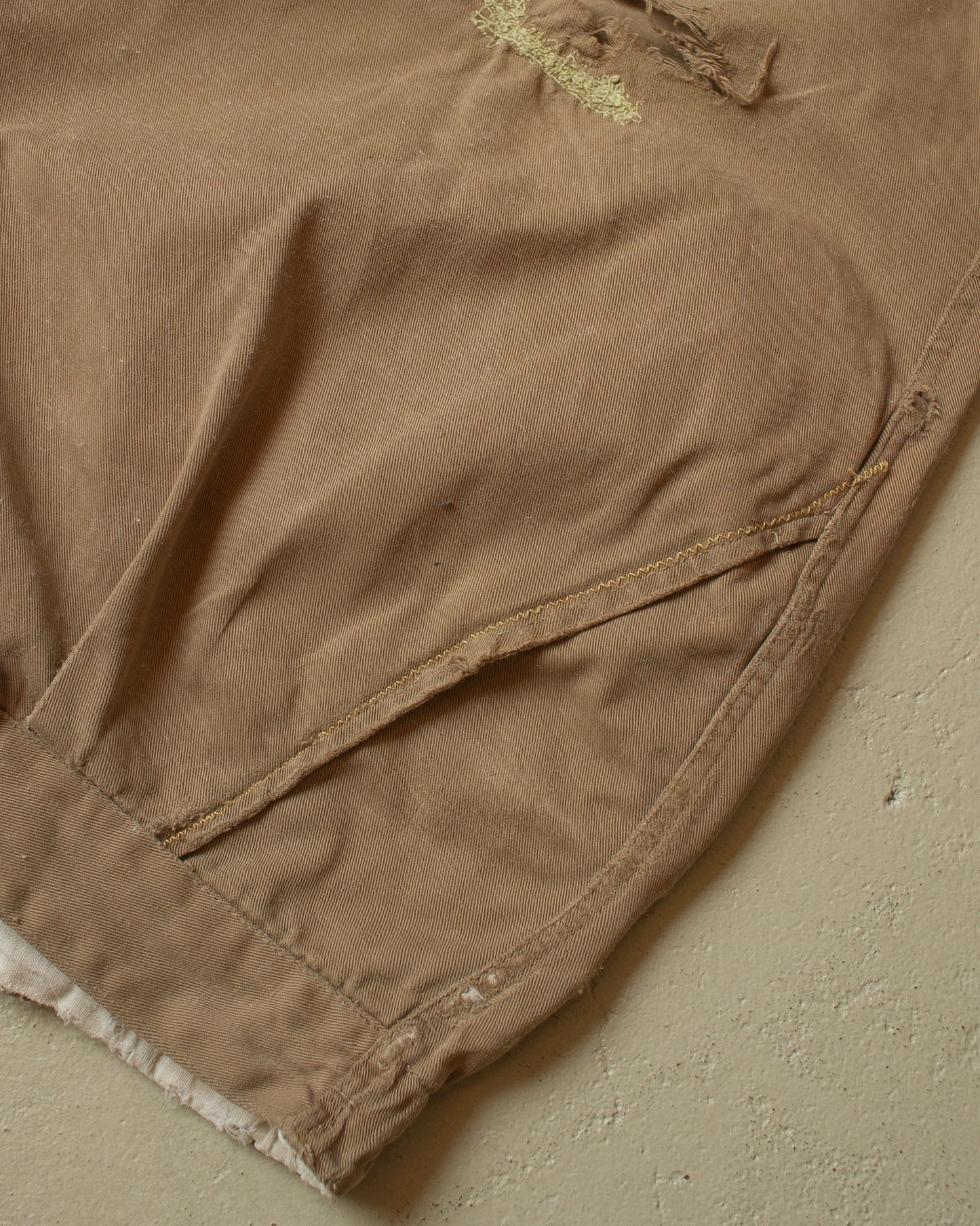 1950s/60s distressed Cotton Shorts beige - W32