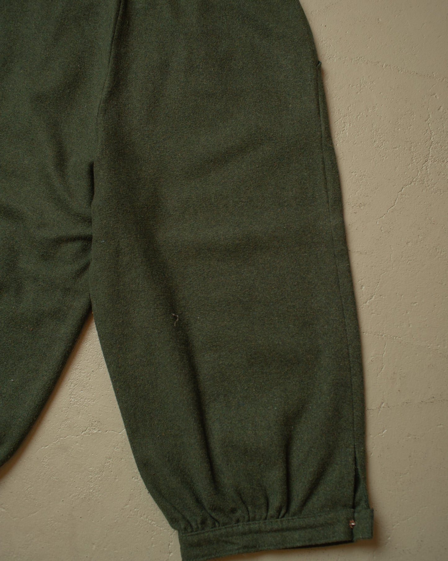 1980s/90s Homemade Wool Knickerbocker Pants green - W31,5