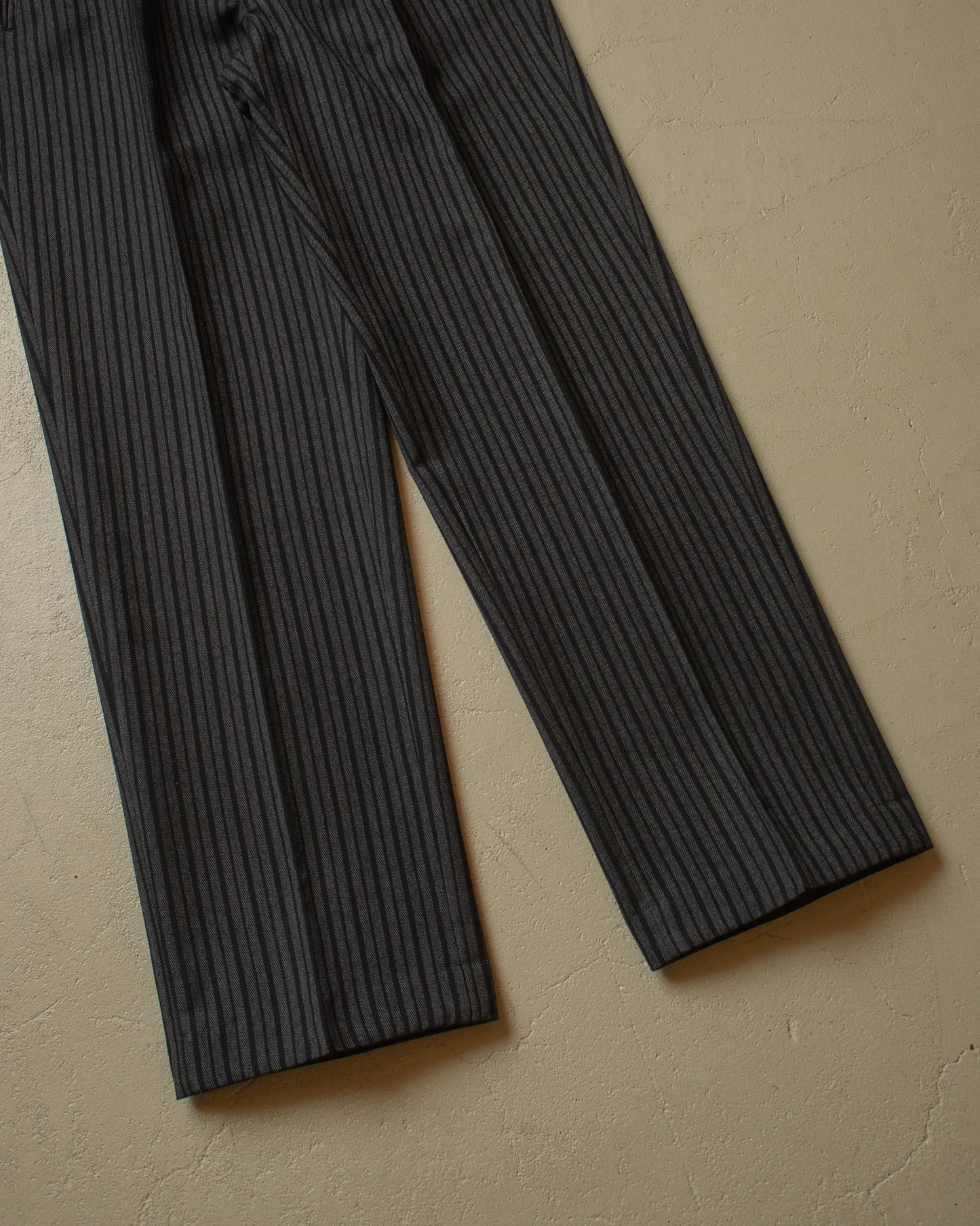 1940s German striped Morning Pants black - W33/34 L32