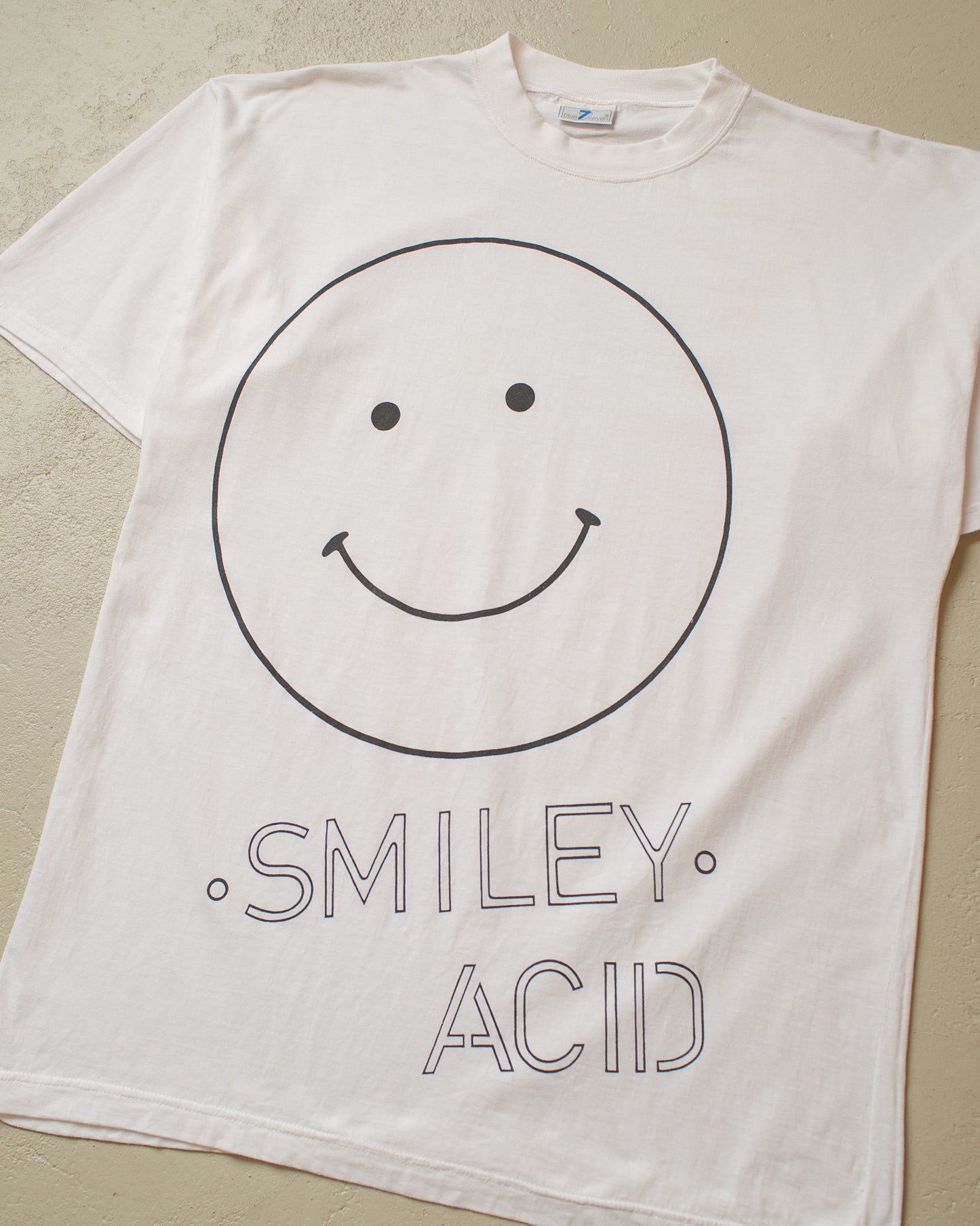 1990s unworn Smiley Acid T-shirt white - L