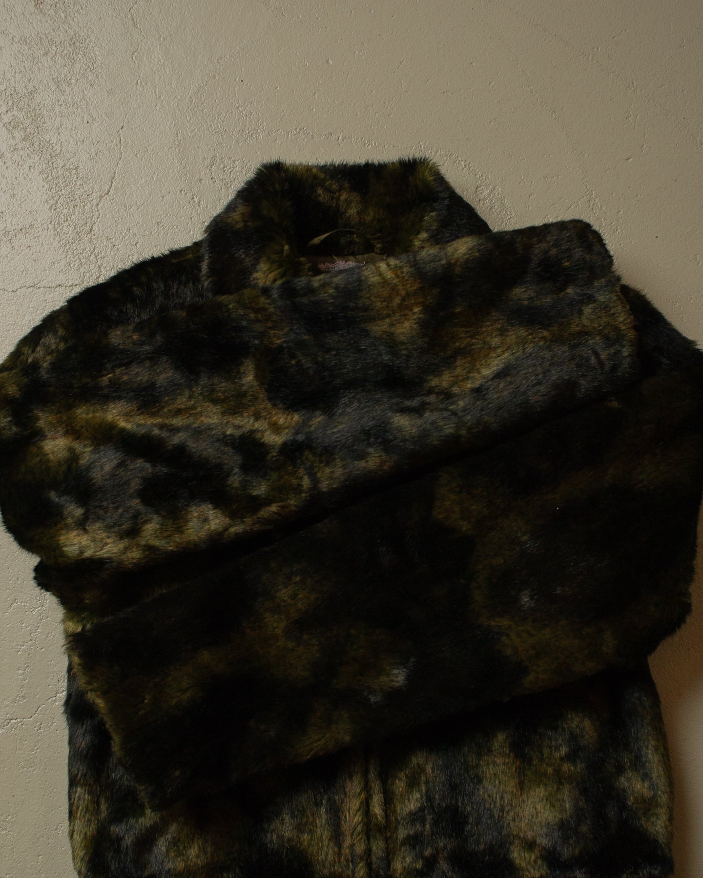 70s/80s Womens cropped Fur Jacket multi - S