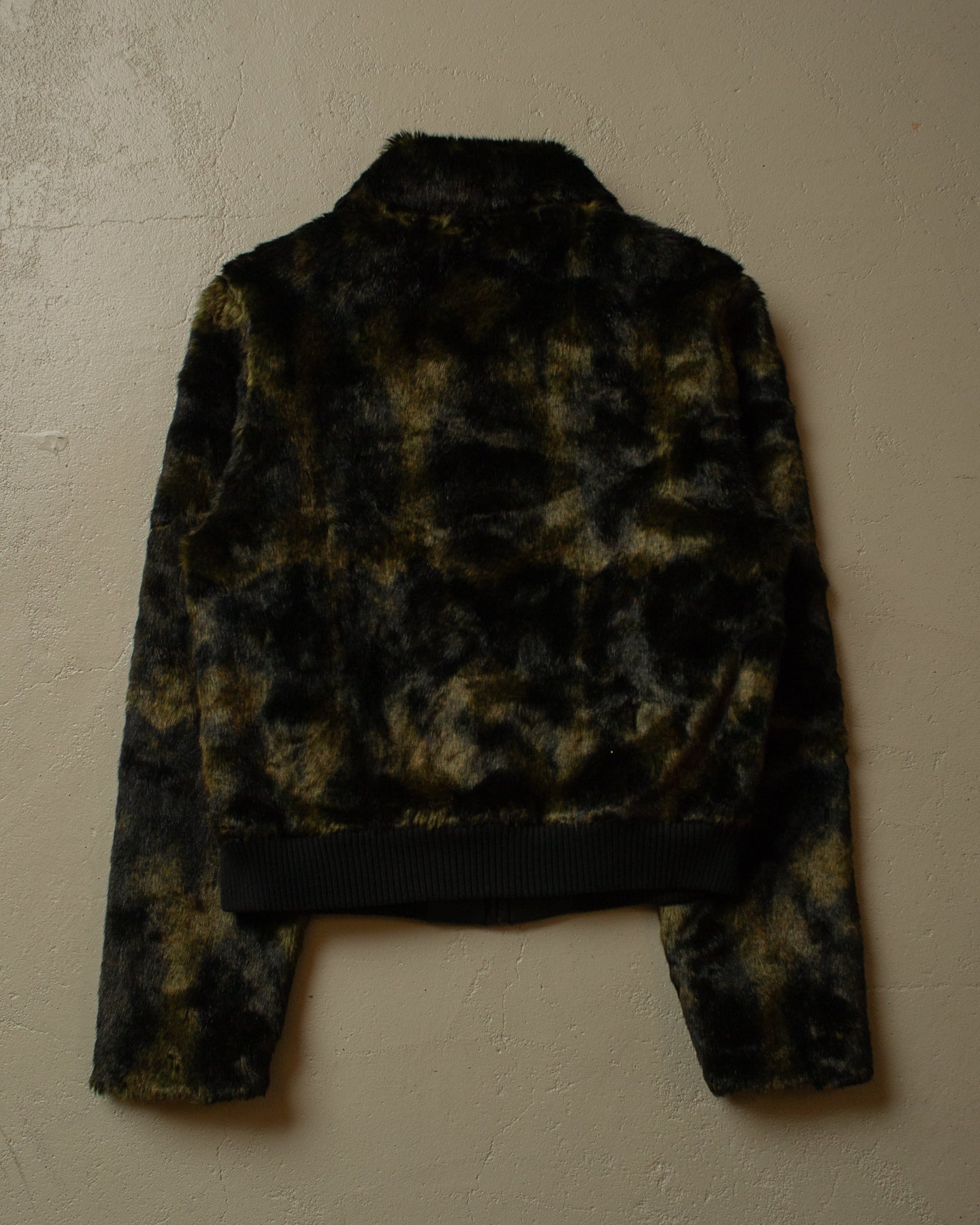 70s/80s Womens cropped Fur Jacket multi - S