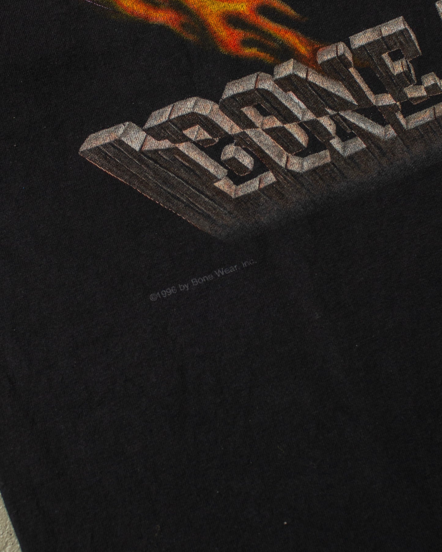 1996 Faded Boneman Rollerskate T-shirt black - L