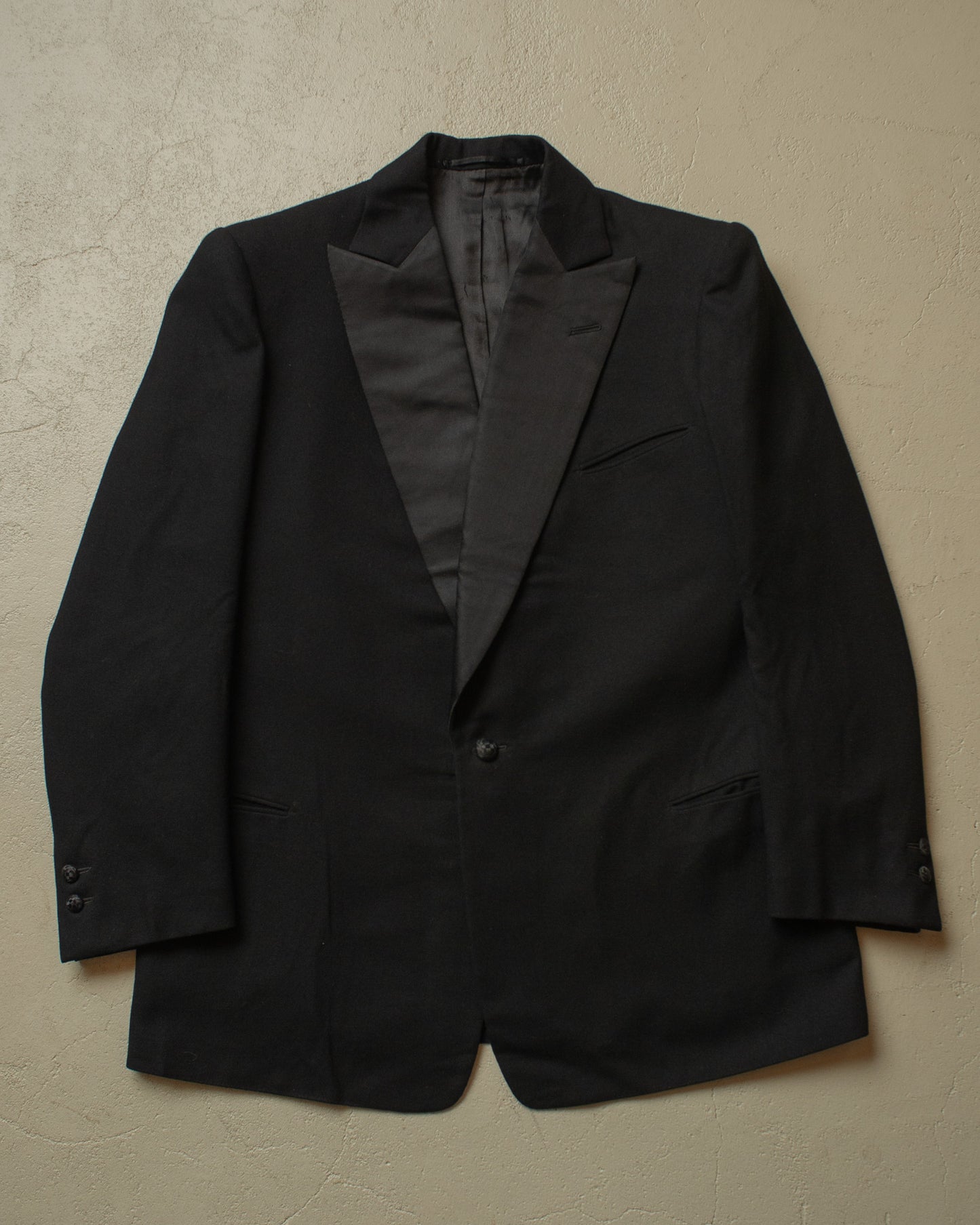 1920/30s German Peak Lapel Smoking Jackett black - M