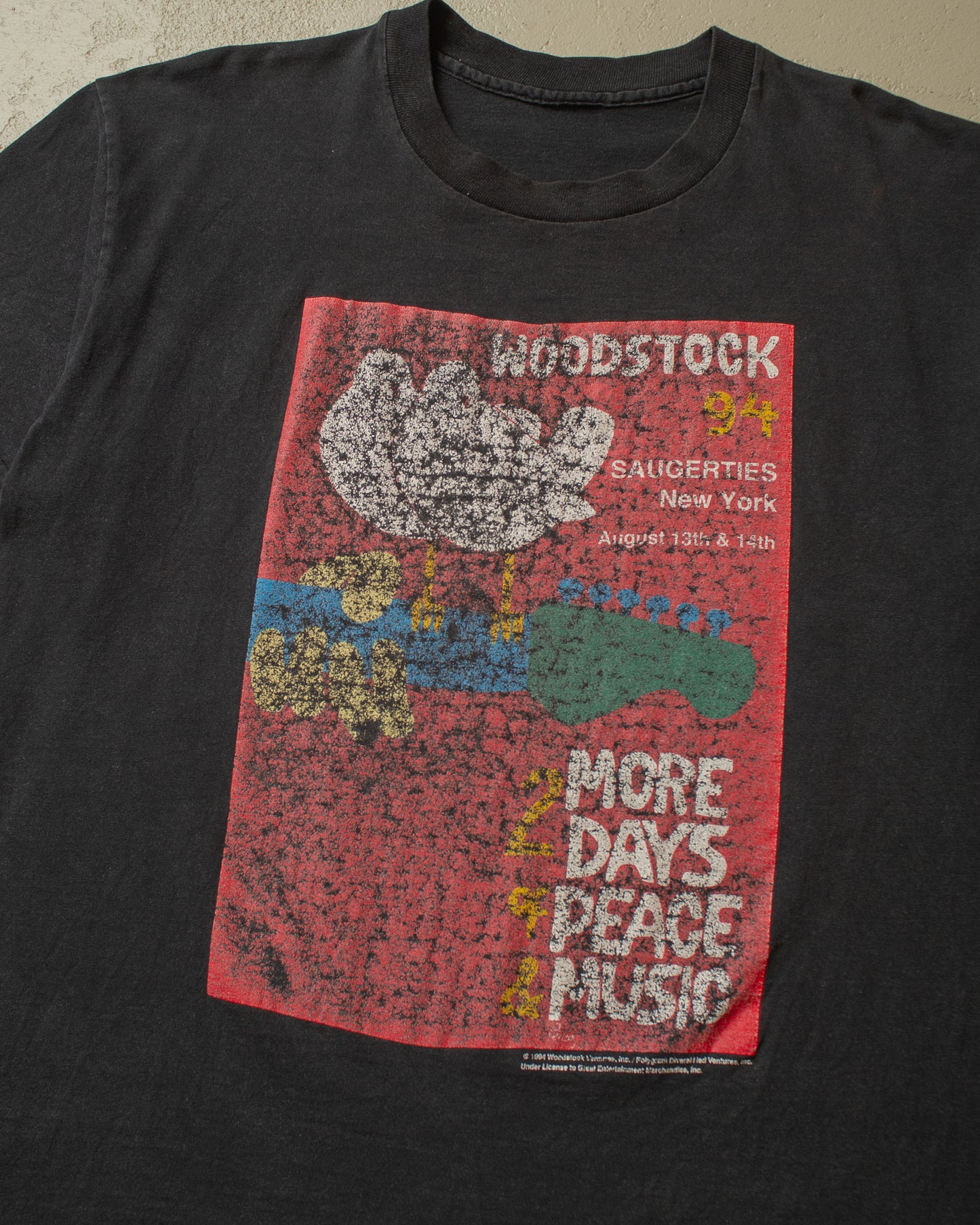 1994 Woodstock Festival T-shirt black - L/XL