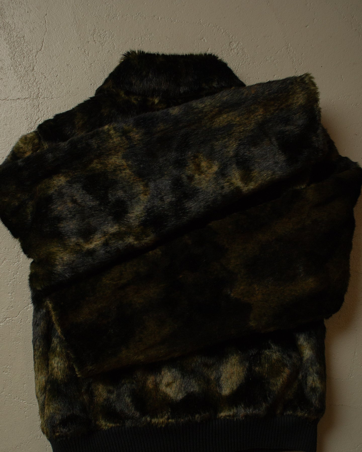 70s/80s Womens cropped Fur Jacket multi - S