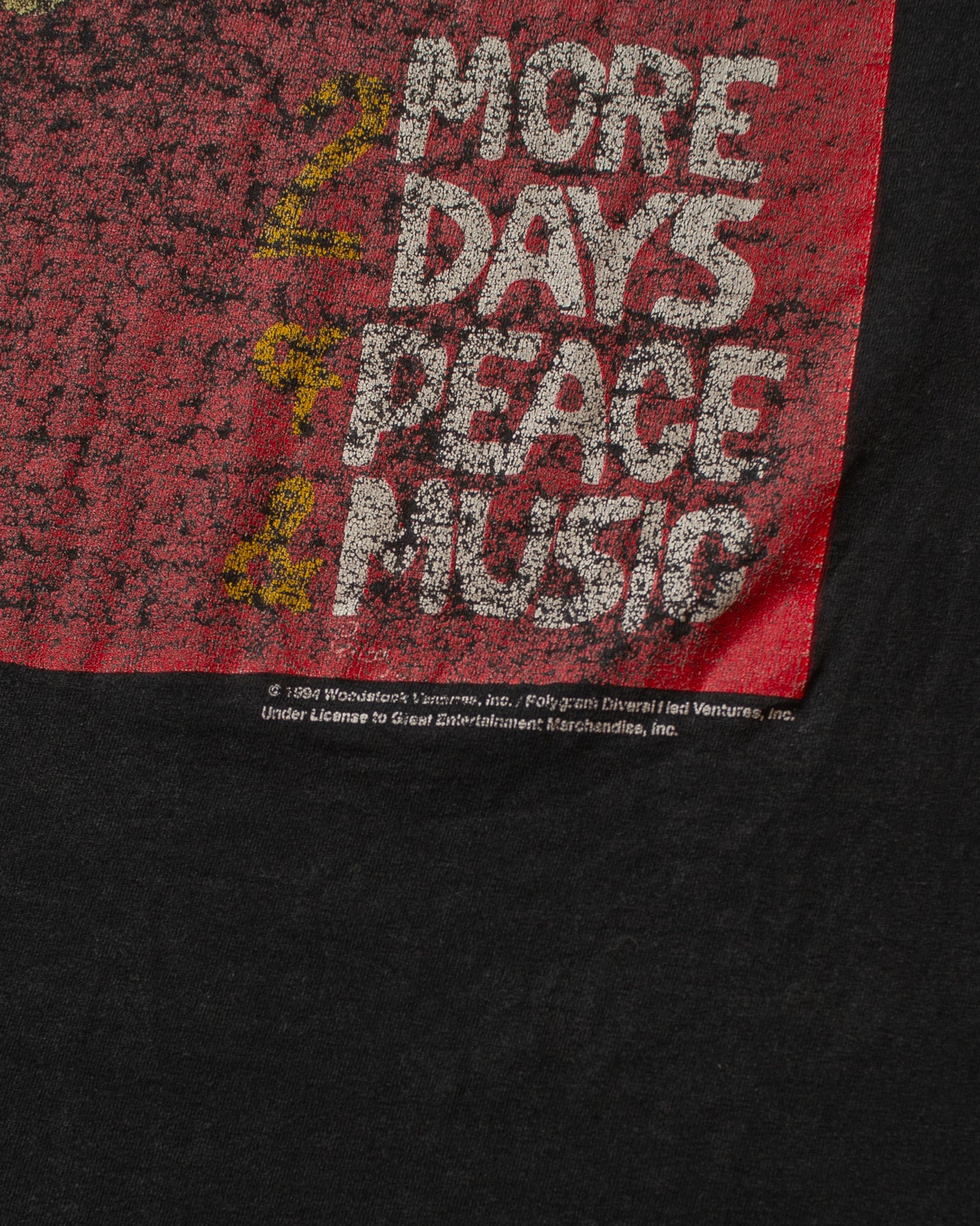 1994 Woodstock Festival T-shirt black - L/XL
