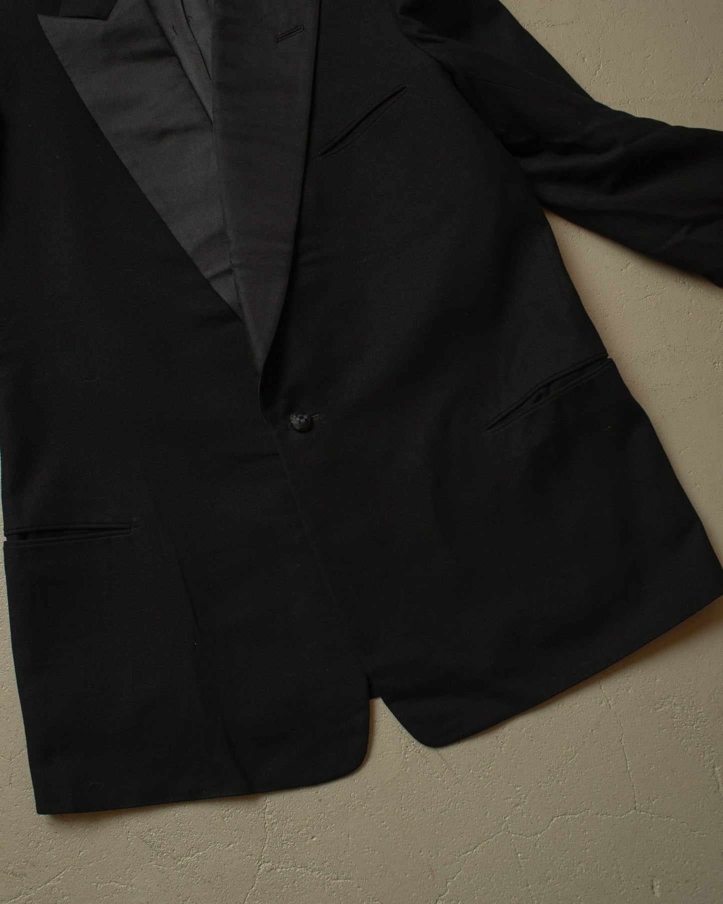 1920/30s German Peak Lapel Smoking Jackett black - M