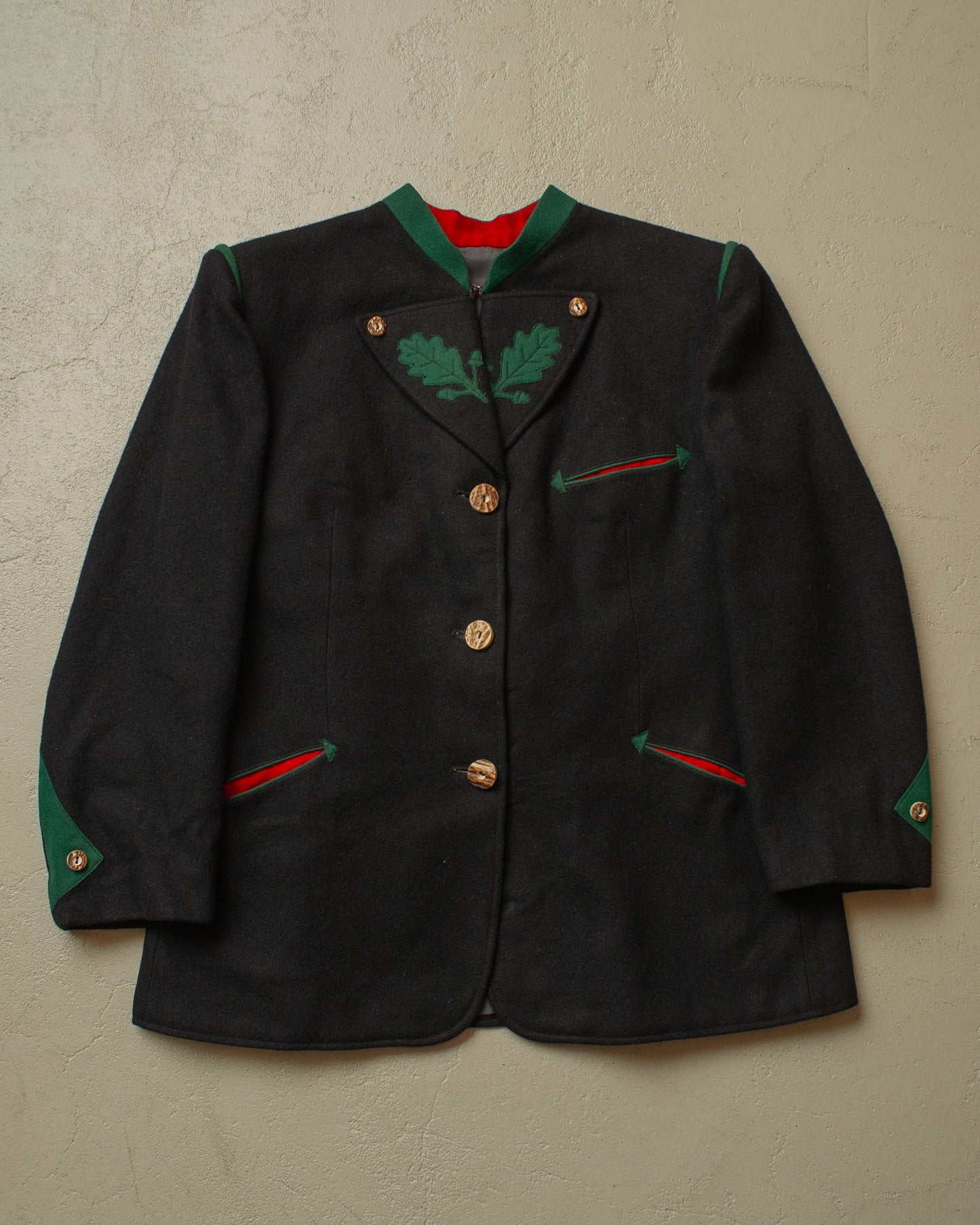 1940s German Wool Janker black - S