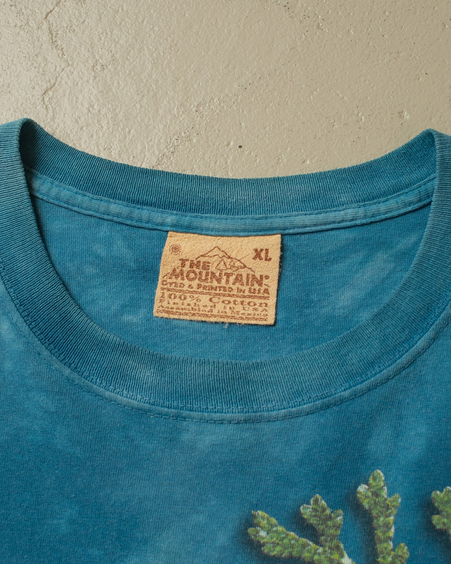 2001 The Mountain "Butterflies" Tie Dye T-shirt blue - XL