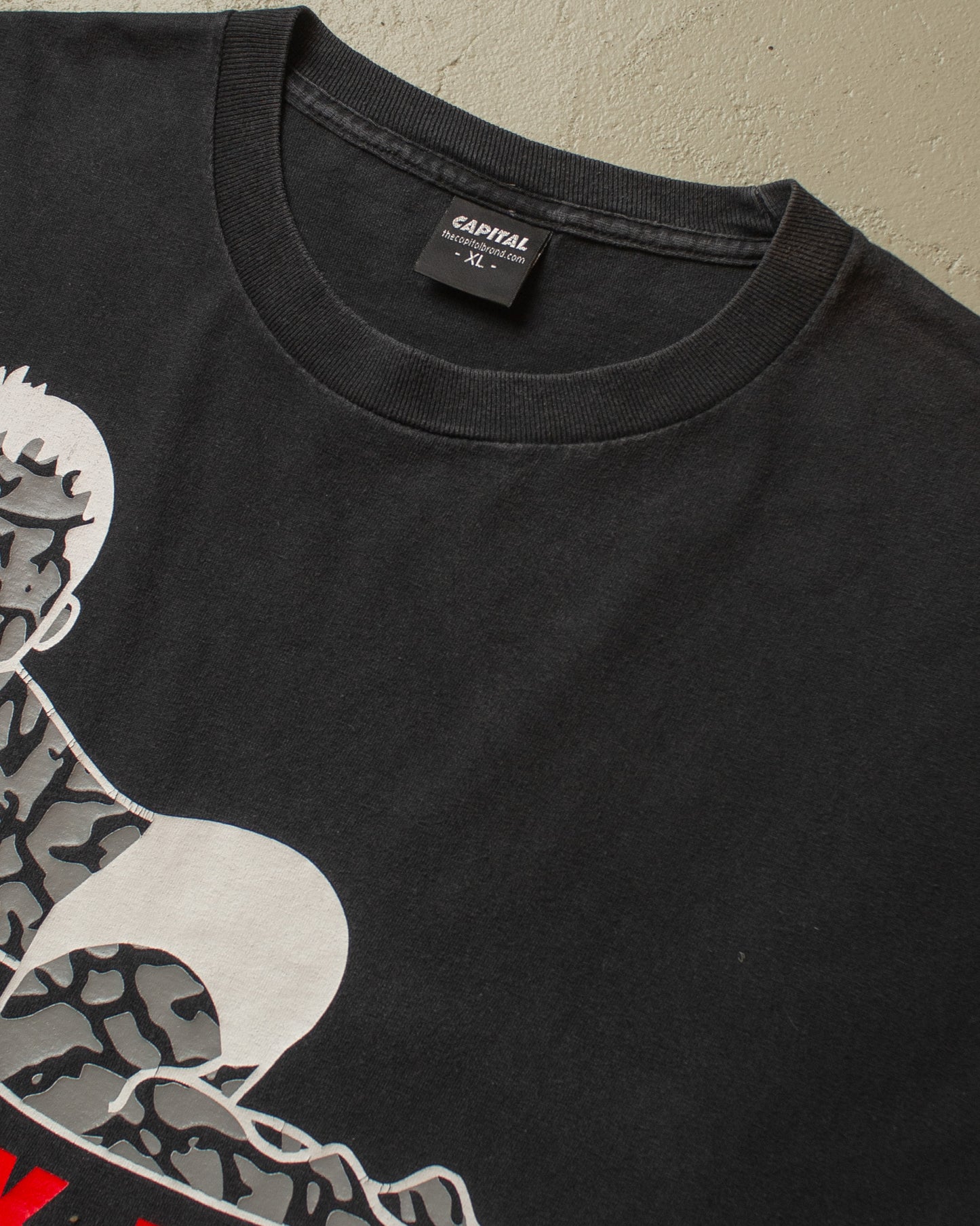 1990s/00s Capital "Crack Baby" T-shirt black - XL/XXL