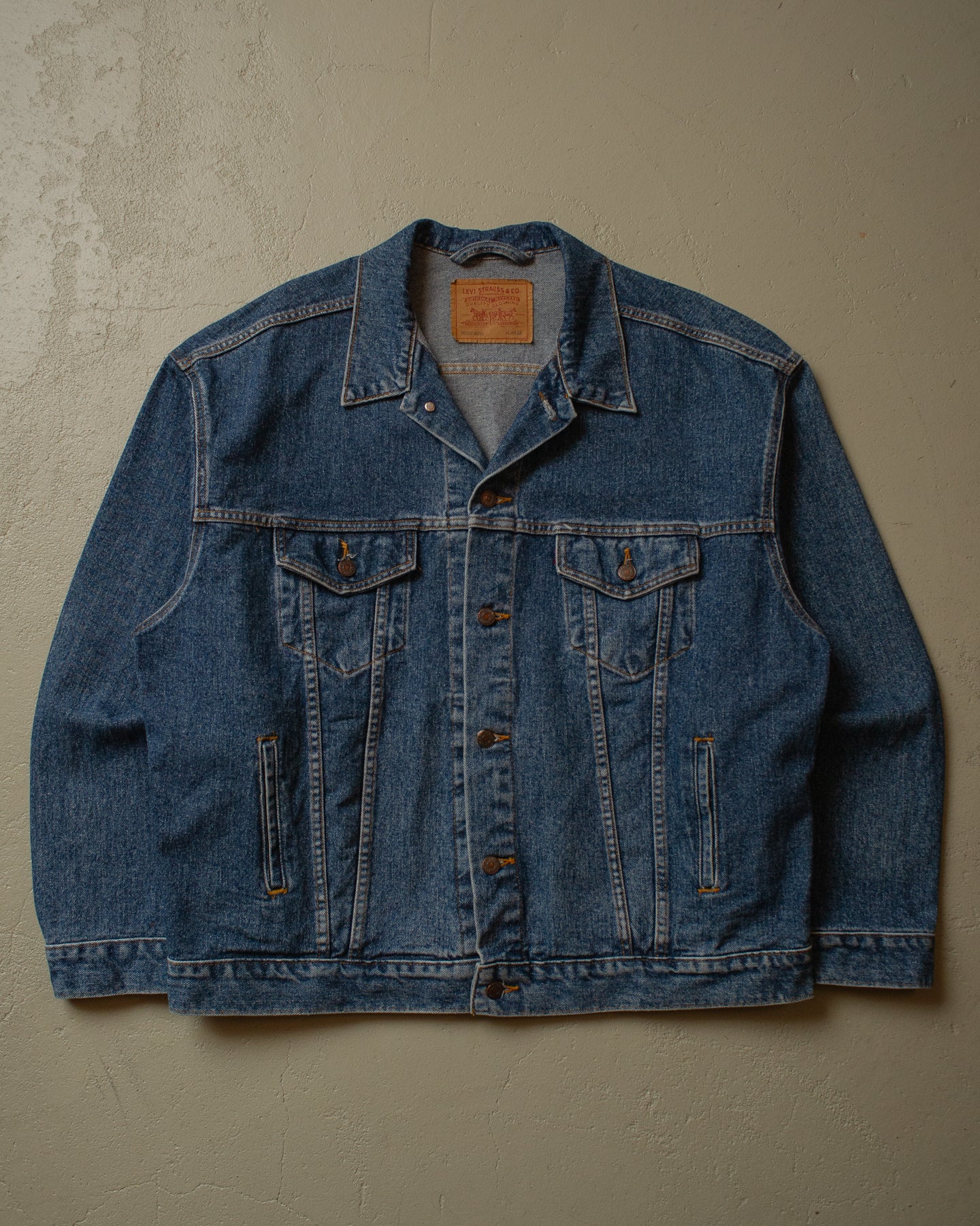 90s Levi´s Type 3 Denim Jacket mid wash blue - XL