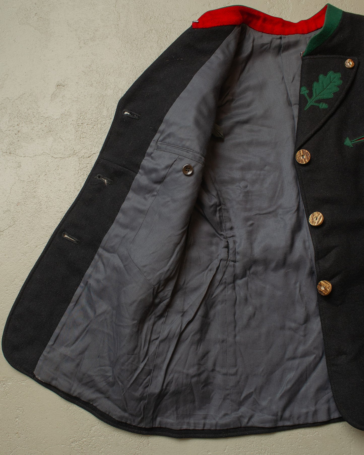 1940s German Wool Janker black - S