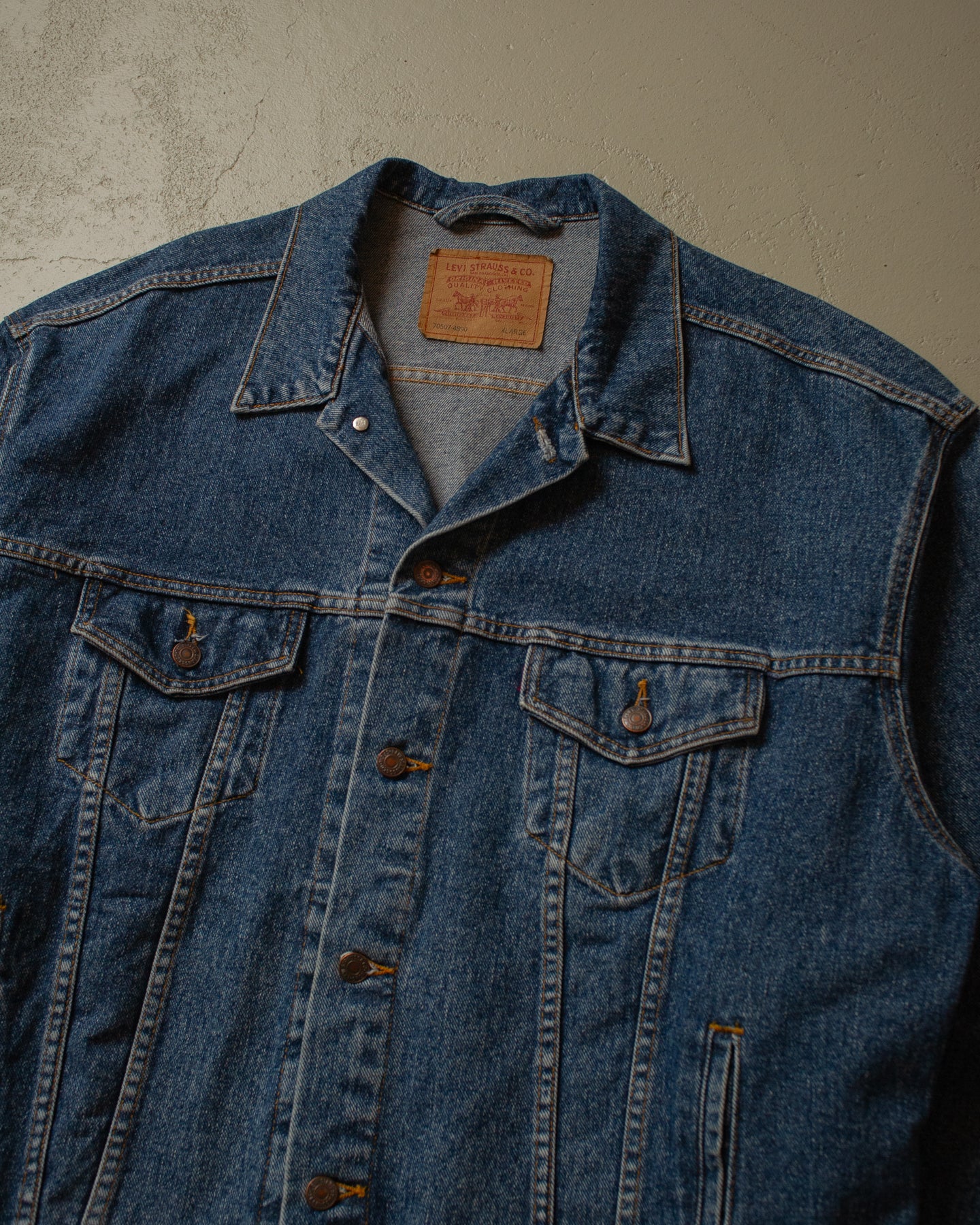 90s Levi´s Type 3 Denim Jacket mid wash blue - XL