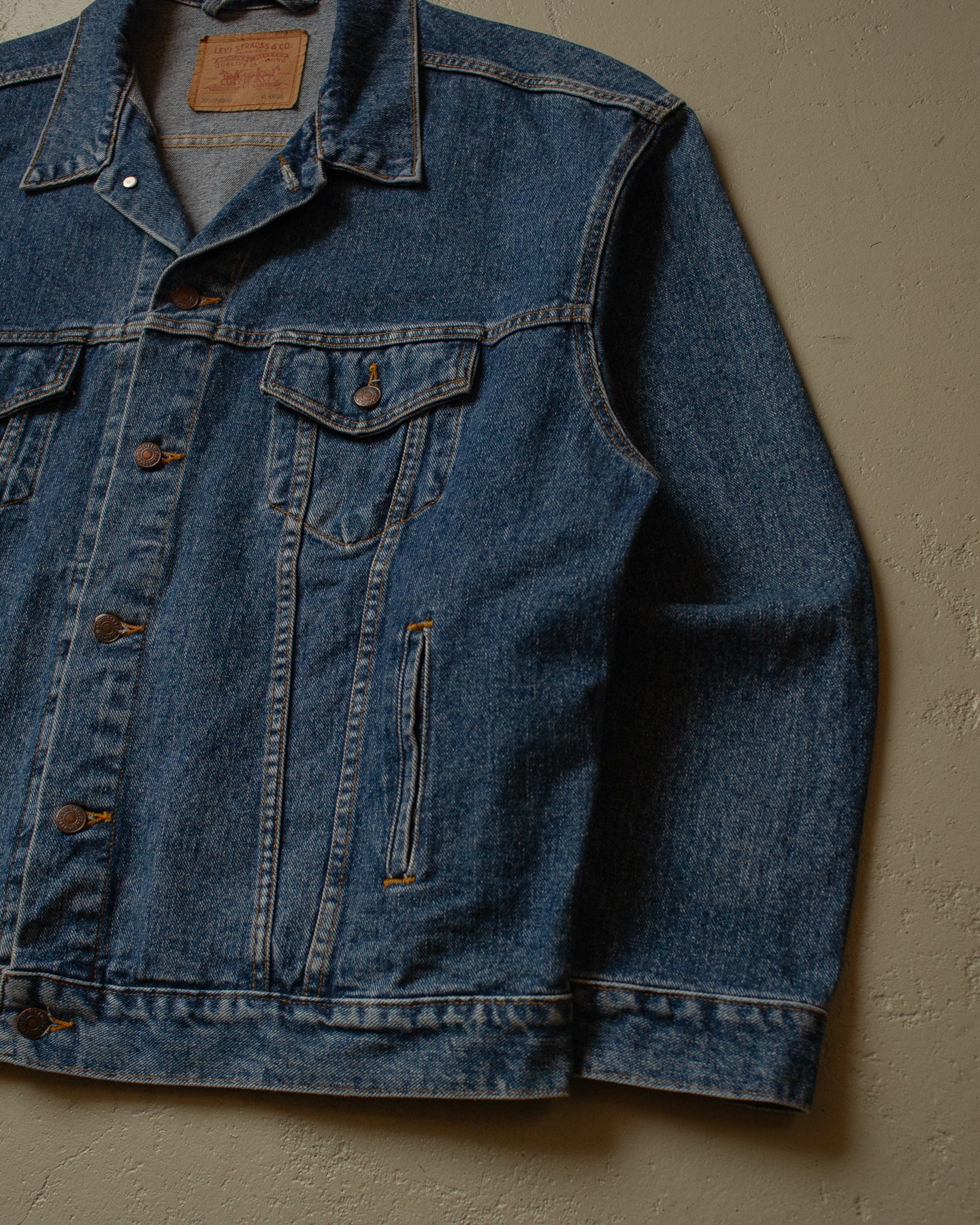 90s Levi´s Type 3 Denim Jacket mid wash blue - XL