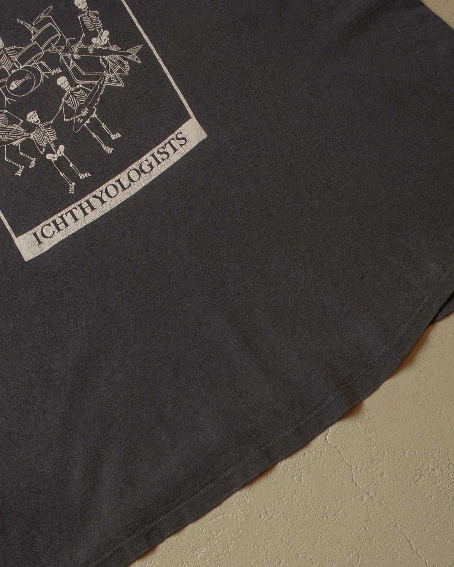 1990s Faded The Dead Ichtyologists T-shirt black - XXL