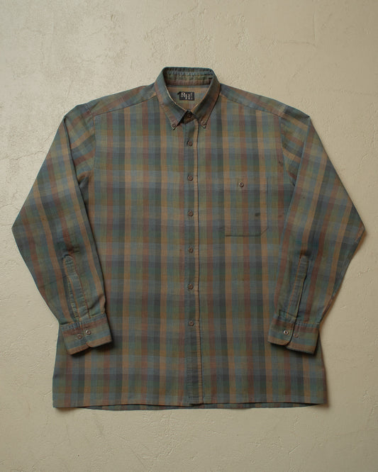 1970s/80s Faded checkered Shirt multi - L