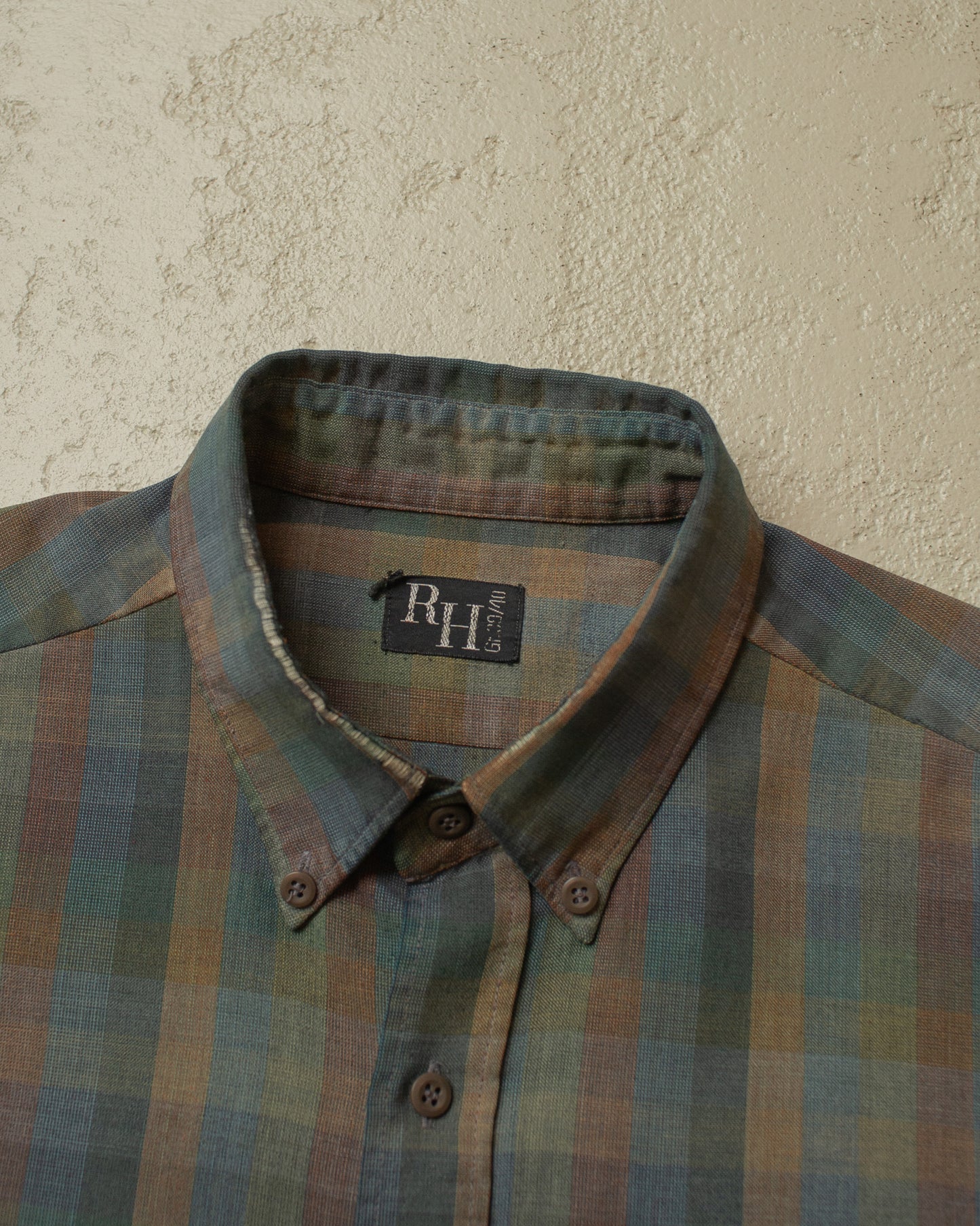 1970s/80s Faded checkered Shirt multi - L
