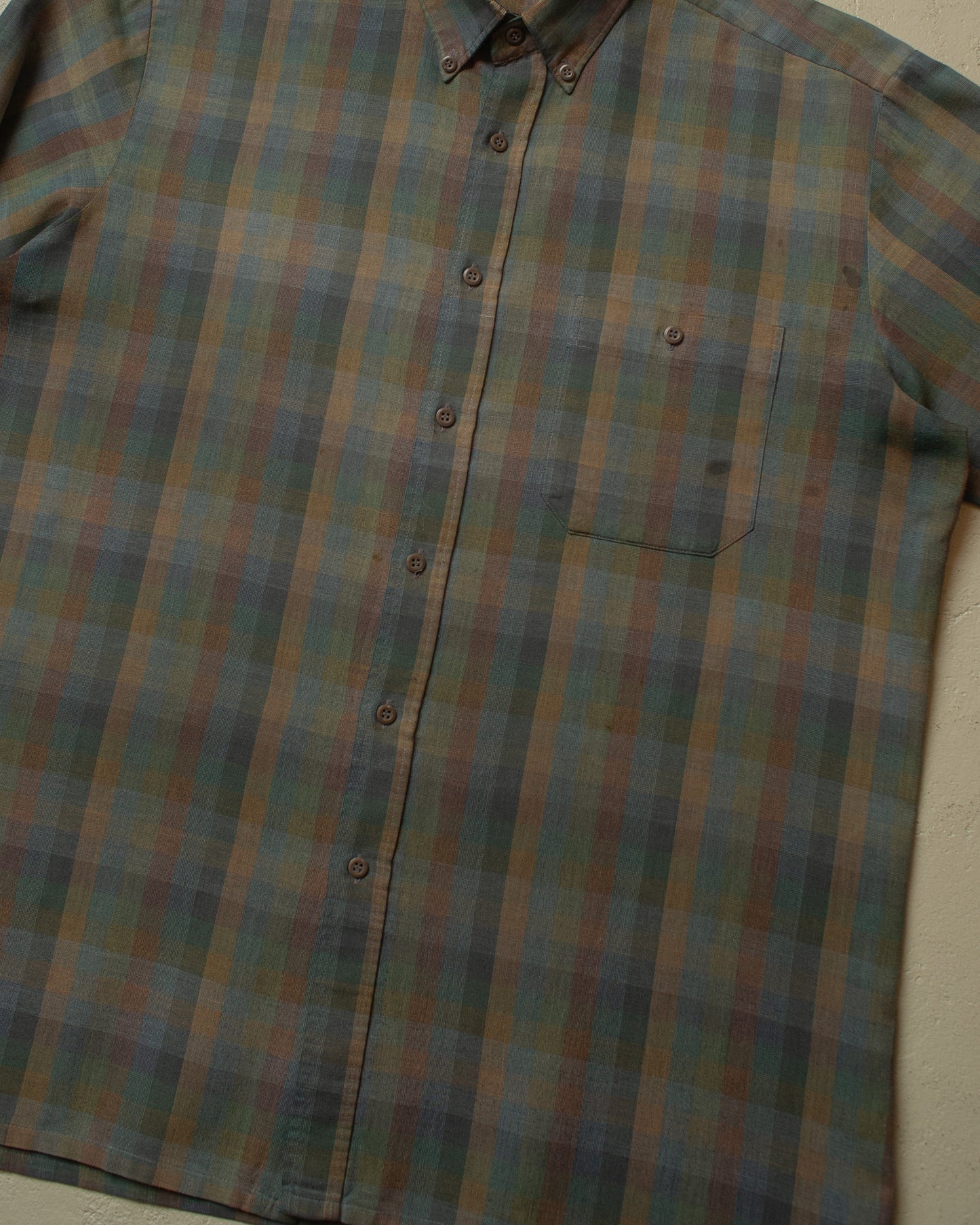 1970s/80s Faded checkered Shirt multi - L