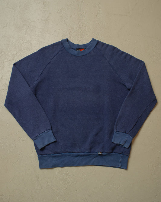 1980s German Ceceba Two Tone Sweatshirt blue - M/L
