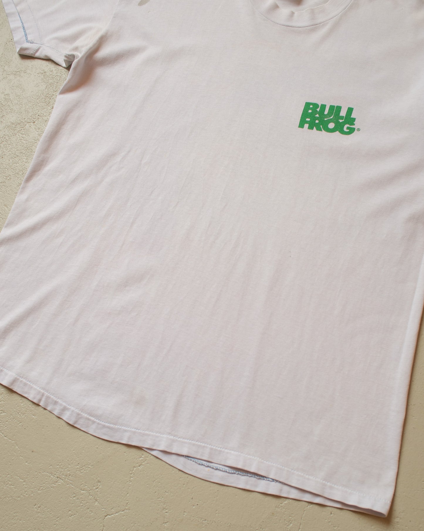 1990s Bull Frog Sunblock Promo T-shirt white - L