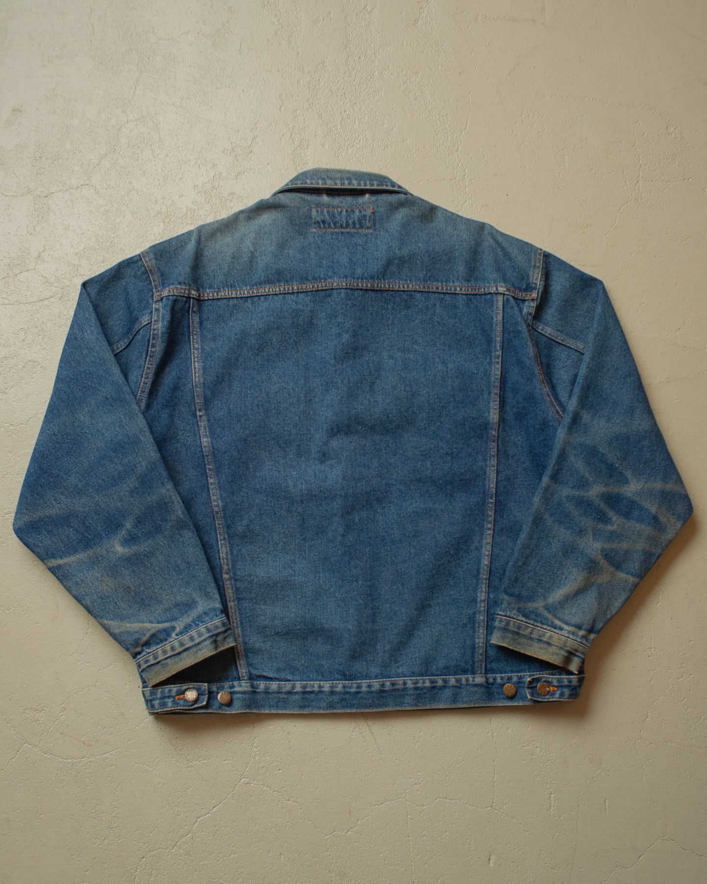 1990s Faded Euro Denim Jacket blue - XL