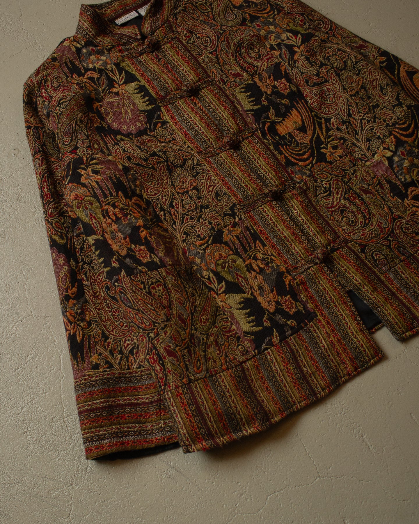 90s Womens White Stag crazy Pattern Jacket multi - L