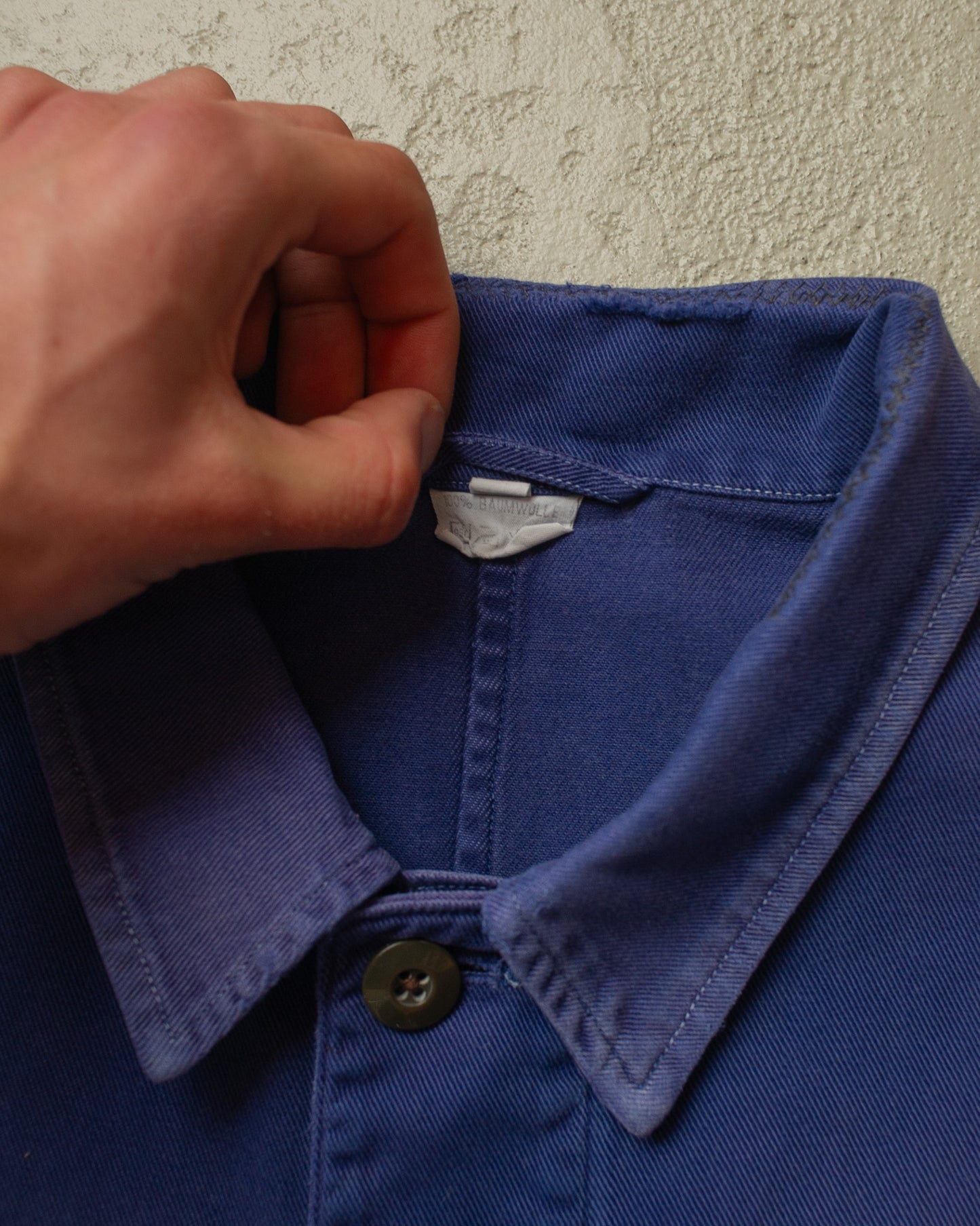 1970s German repaired Work Jacket blue - M/L