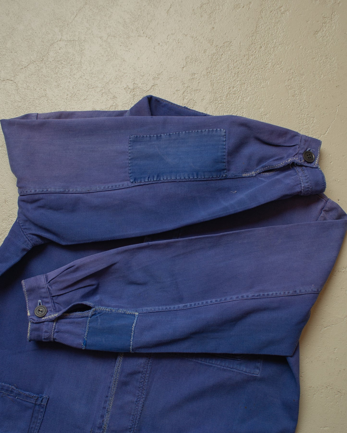 1970s German repaired Work Jacket blue - M/L