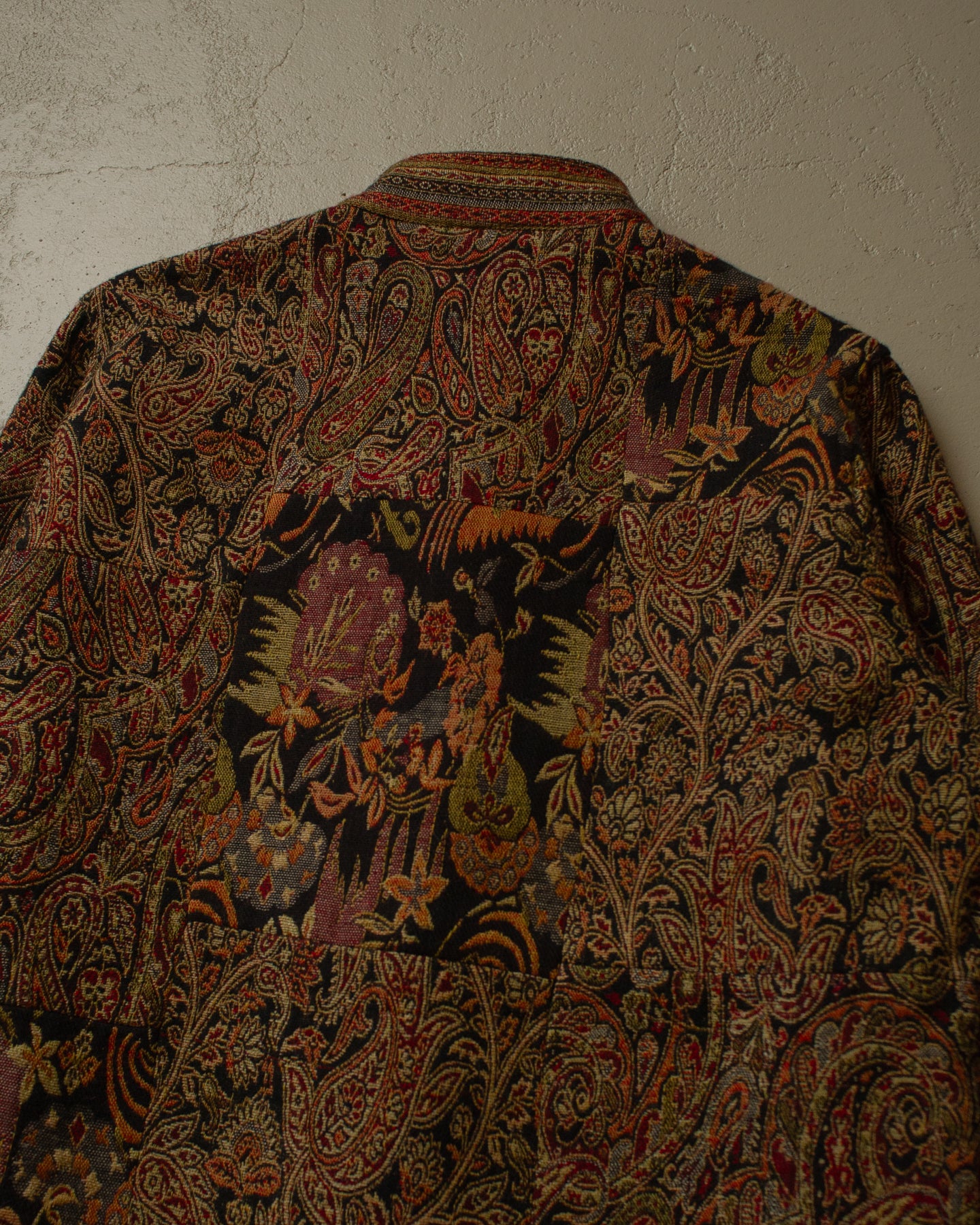 90s Womens White Stag crazy Pattern Jacket multi - L