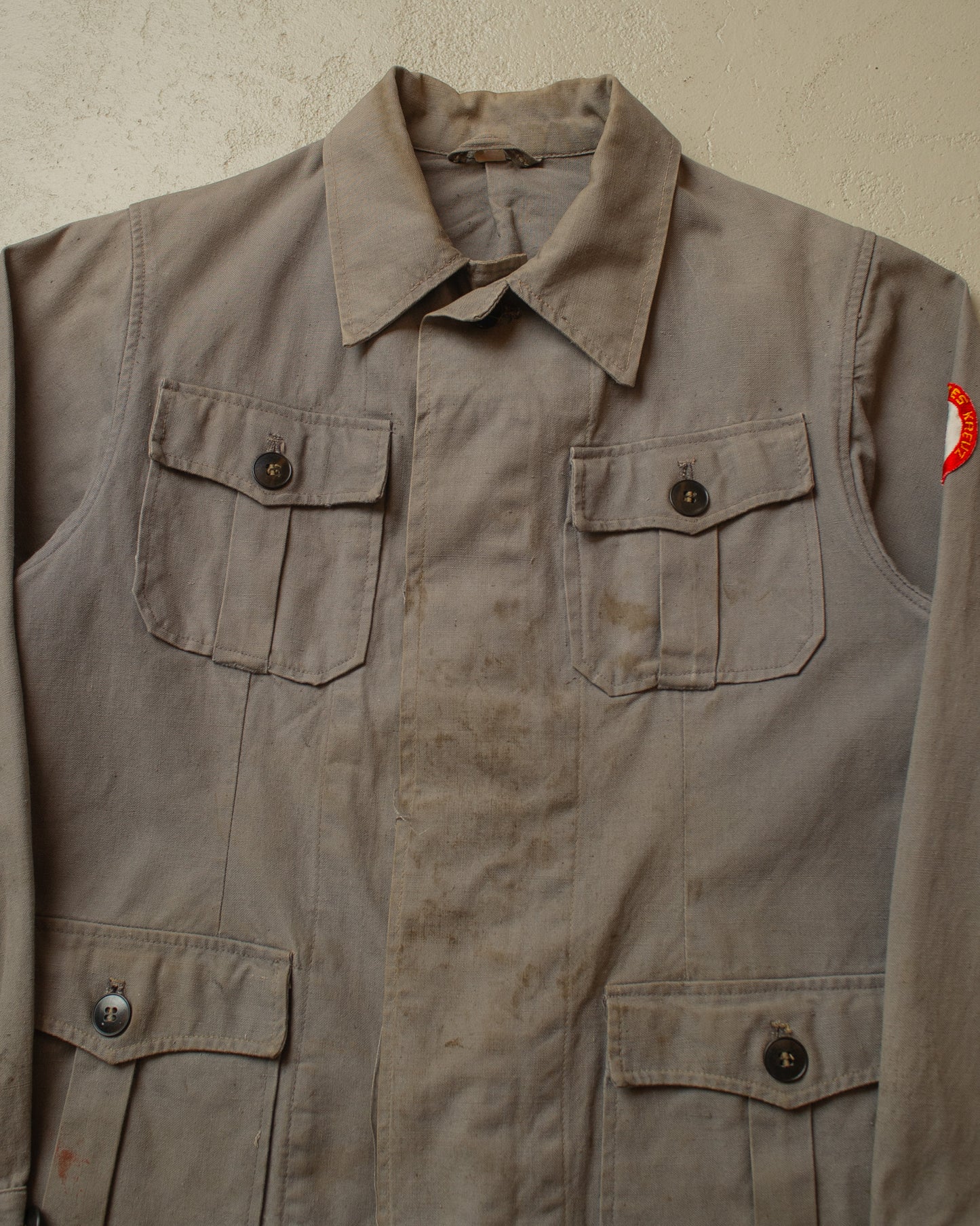 1950s/60s East German DRK Work Jacket grey - S