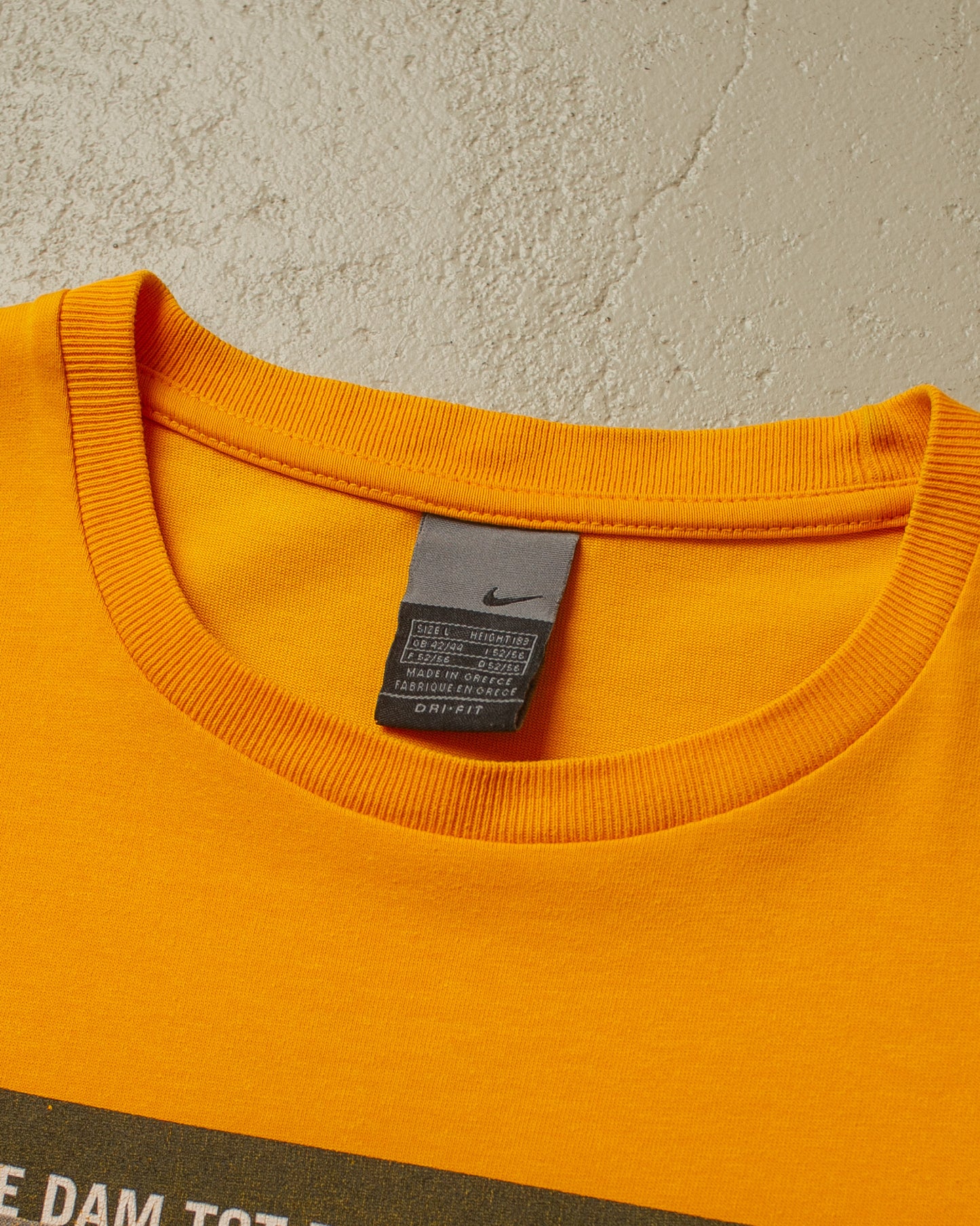 2003 Nike "Dam tot Damloop" Dutch Run T-shirt yellow - XL
