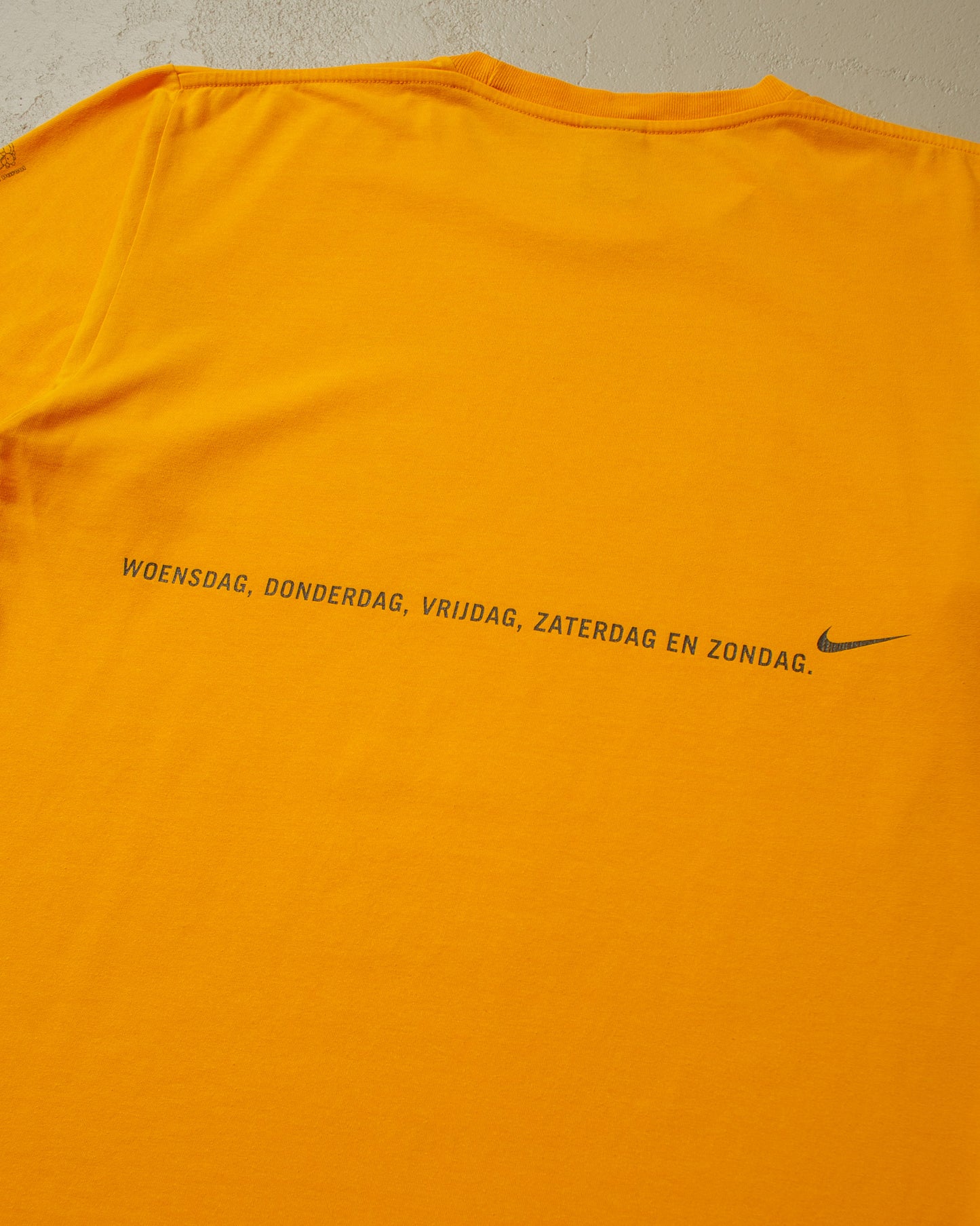 2003 Nike "Dam tot Damloop" Dutch Run T-shirt yellow - XL