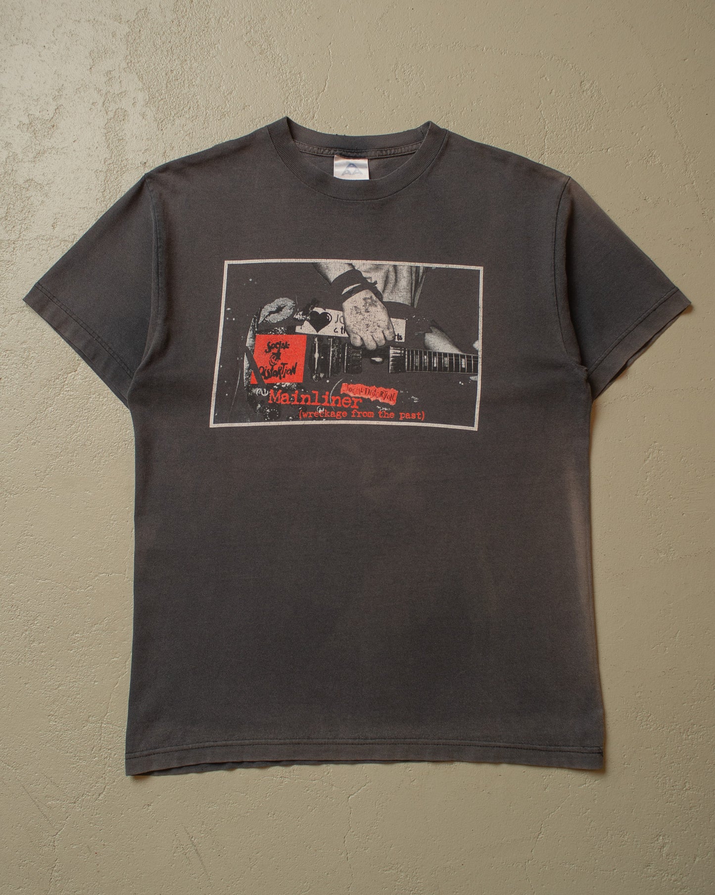 late 90s/00s Sunfaded Social Distortion T-shirt black - M