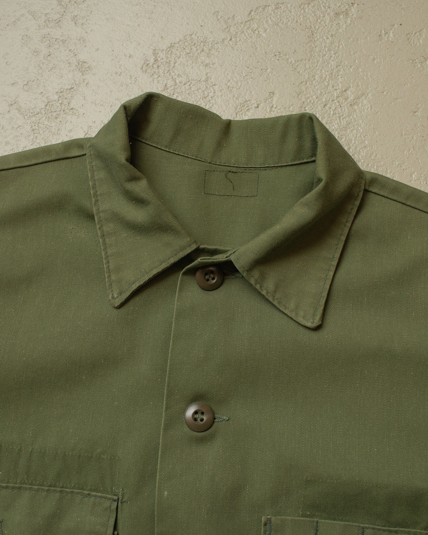 1970s/80s US Army OG-107 Shirt green - L/XL