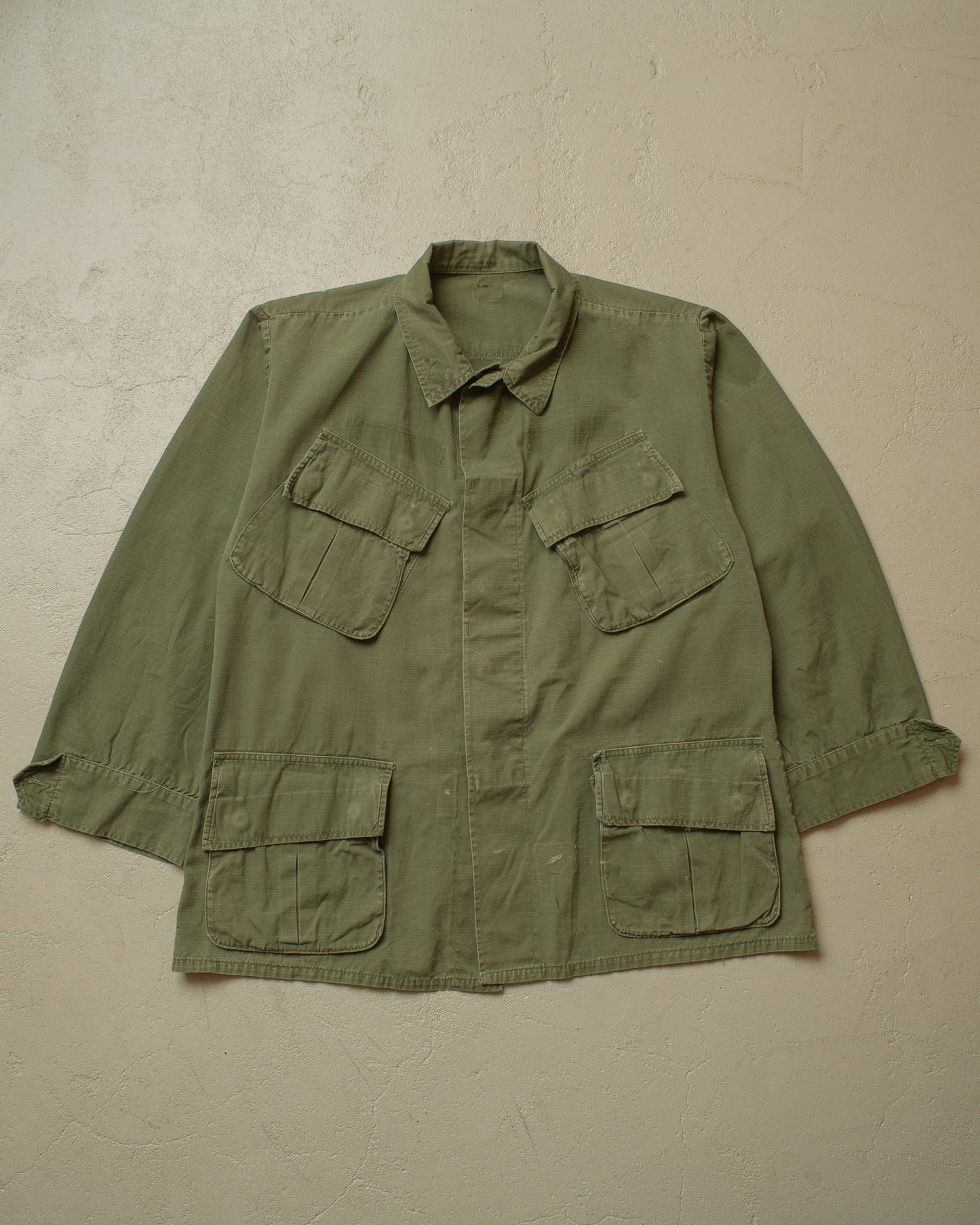 1960s US Army OG-107 Jungle Jacket green - M/L