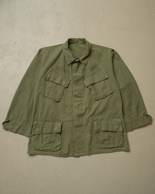 1960s US Army OG-107 Jungle Jacket green - M/L