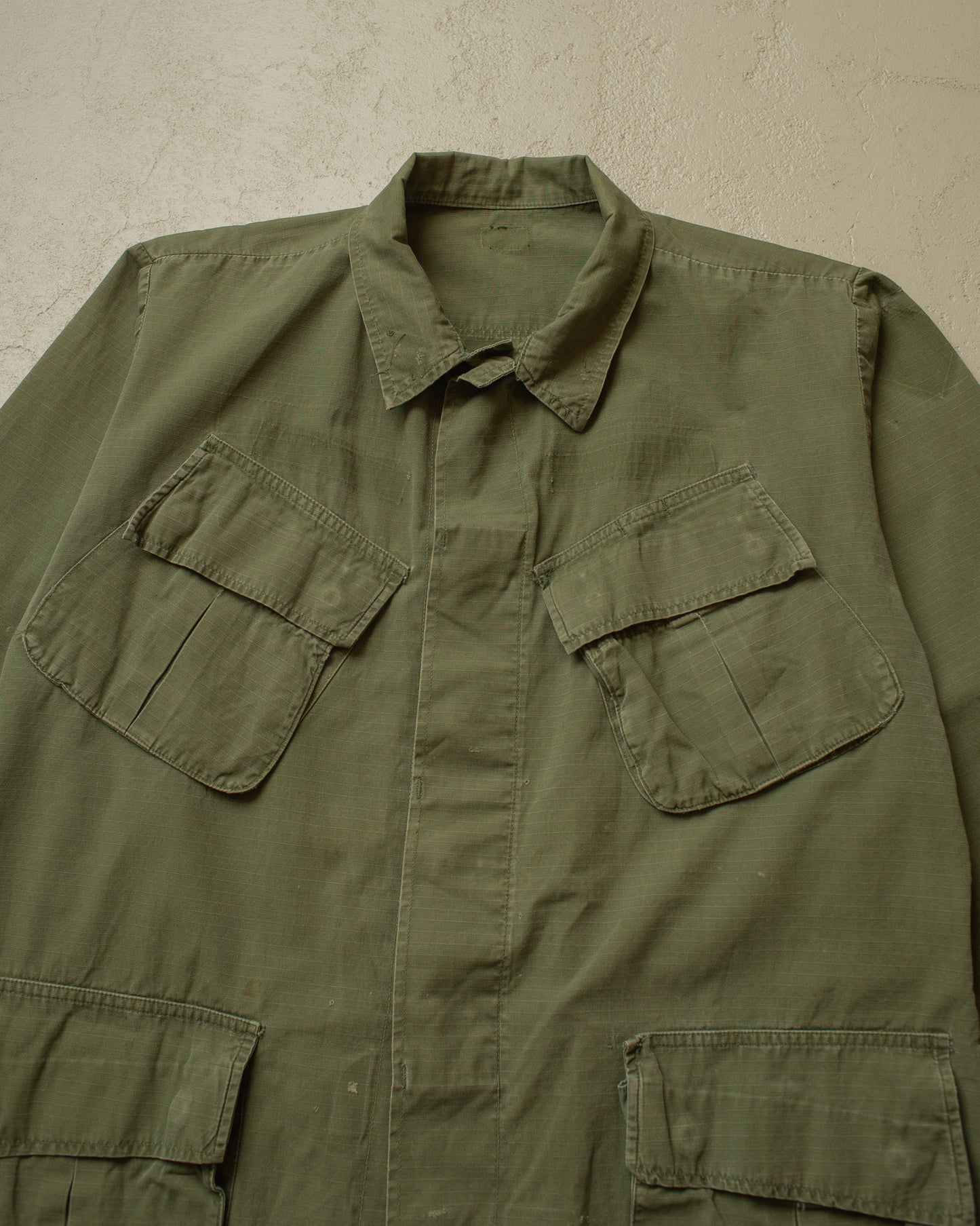 1960s US Army OG-107 Jungle Jacket green - M/L