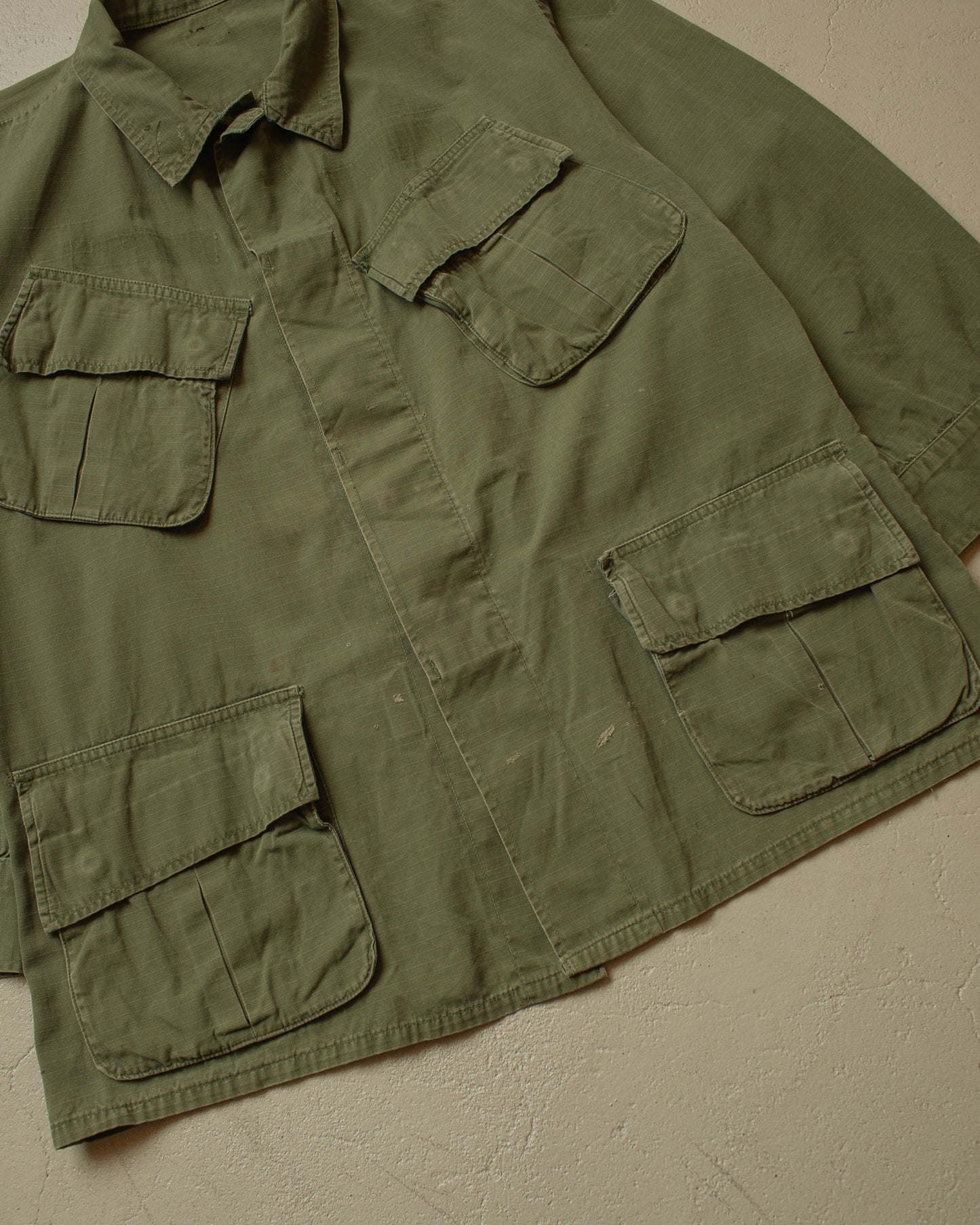 1960s US Army OG-107 Jungle Jacket green - M/L