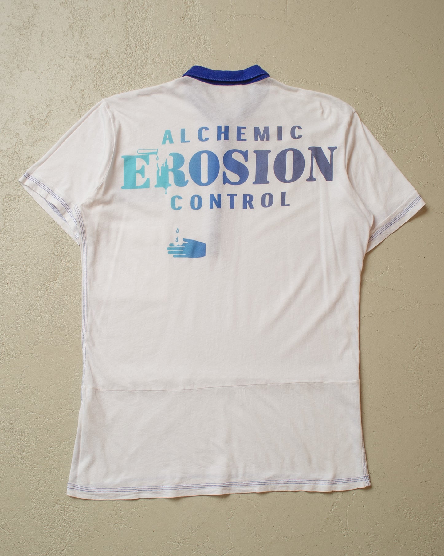 2000s Diesel Alchemic Erosion Polo white - M