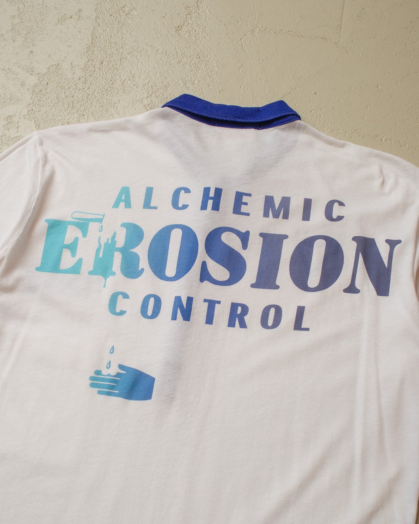 2000s Diesel Alchemic Erosion Polo white - M