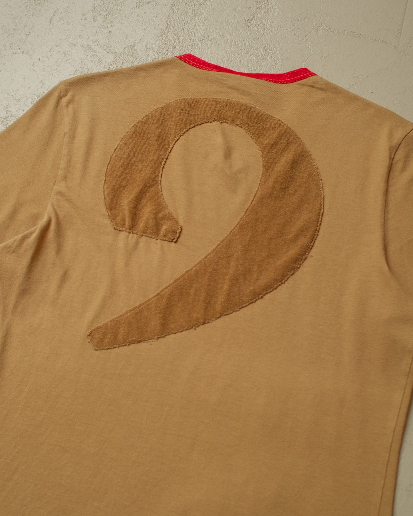 2000s D&G "My Body..but I Share" Ringer T-shirt brown - M/L
