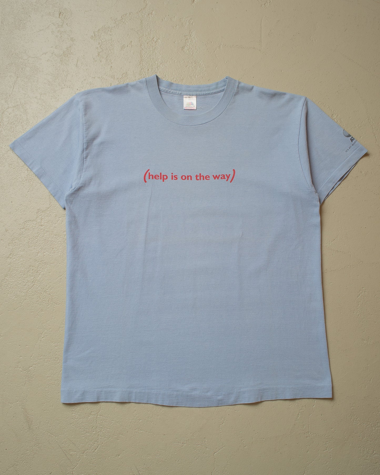 1990s AT&T "Help is..." Promo T-shirt blue - XL