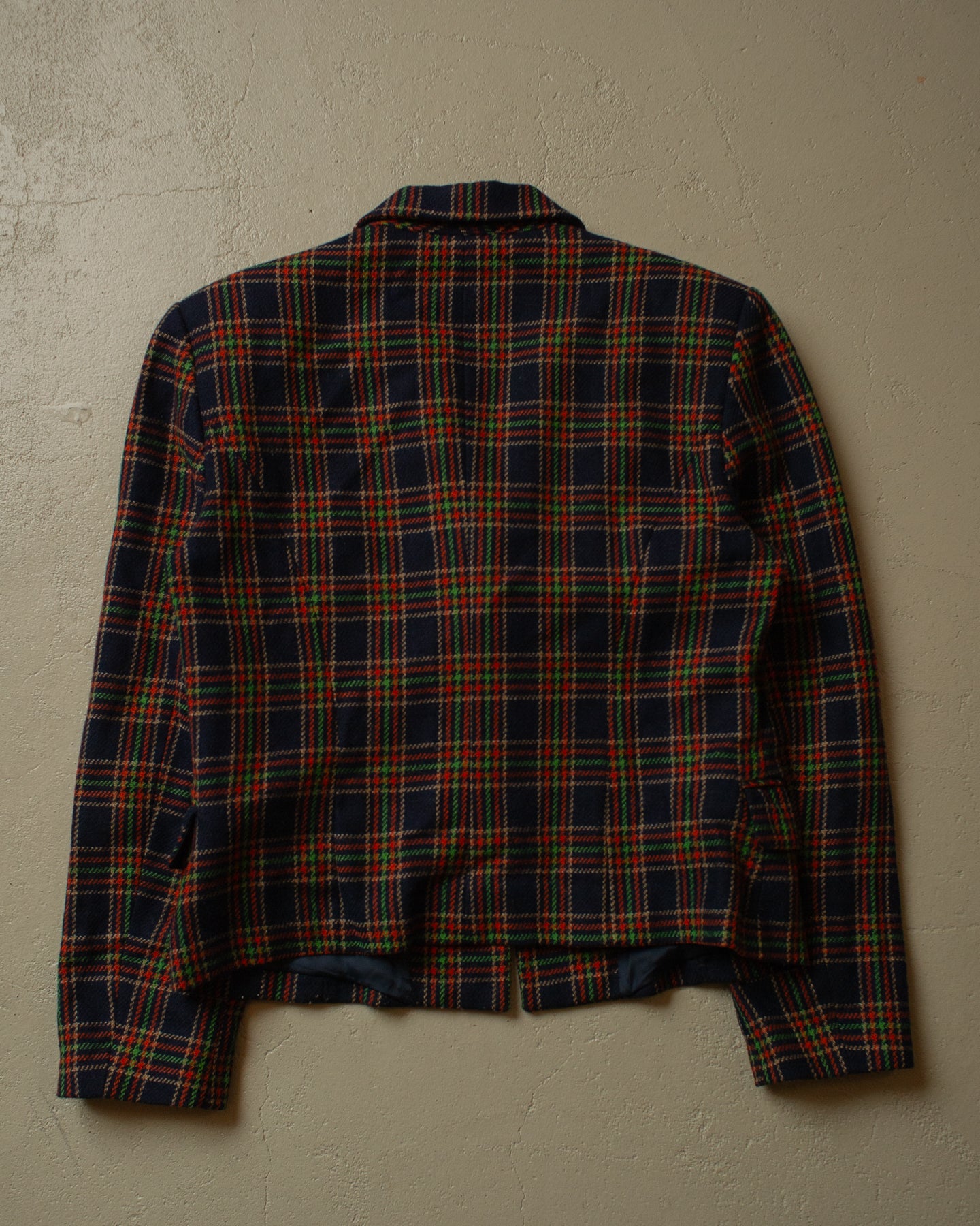 2000s Womens Benetton Wool Blazer Jacket multi - M