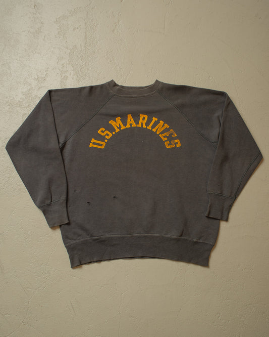 1960s Champion U.S. Marines Sweatshirt black - M/L