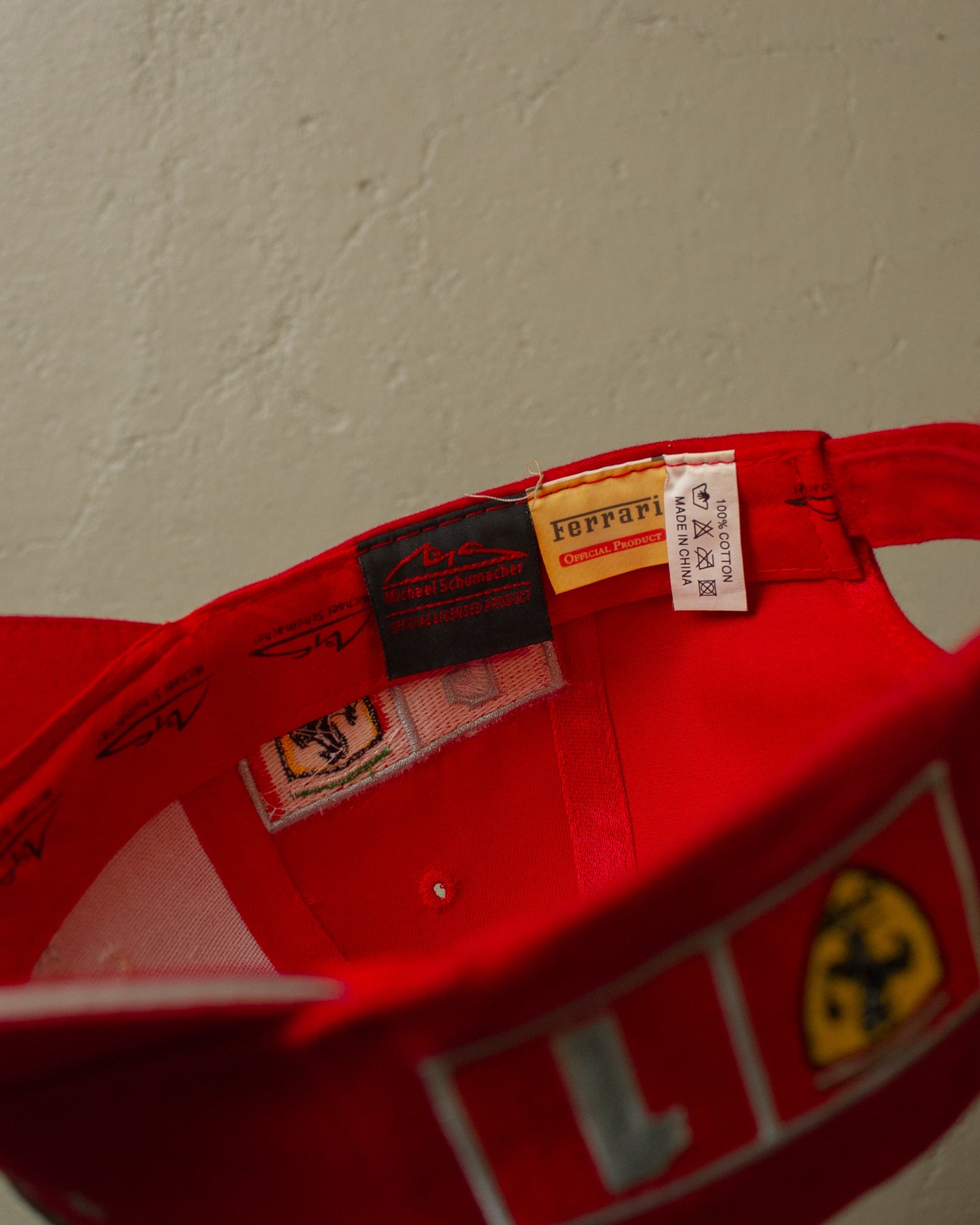 2000s Michael Schumacher F1 World Champion Strapback red